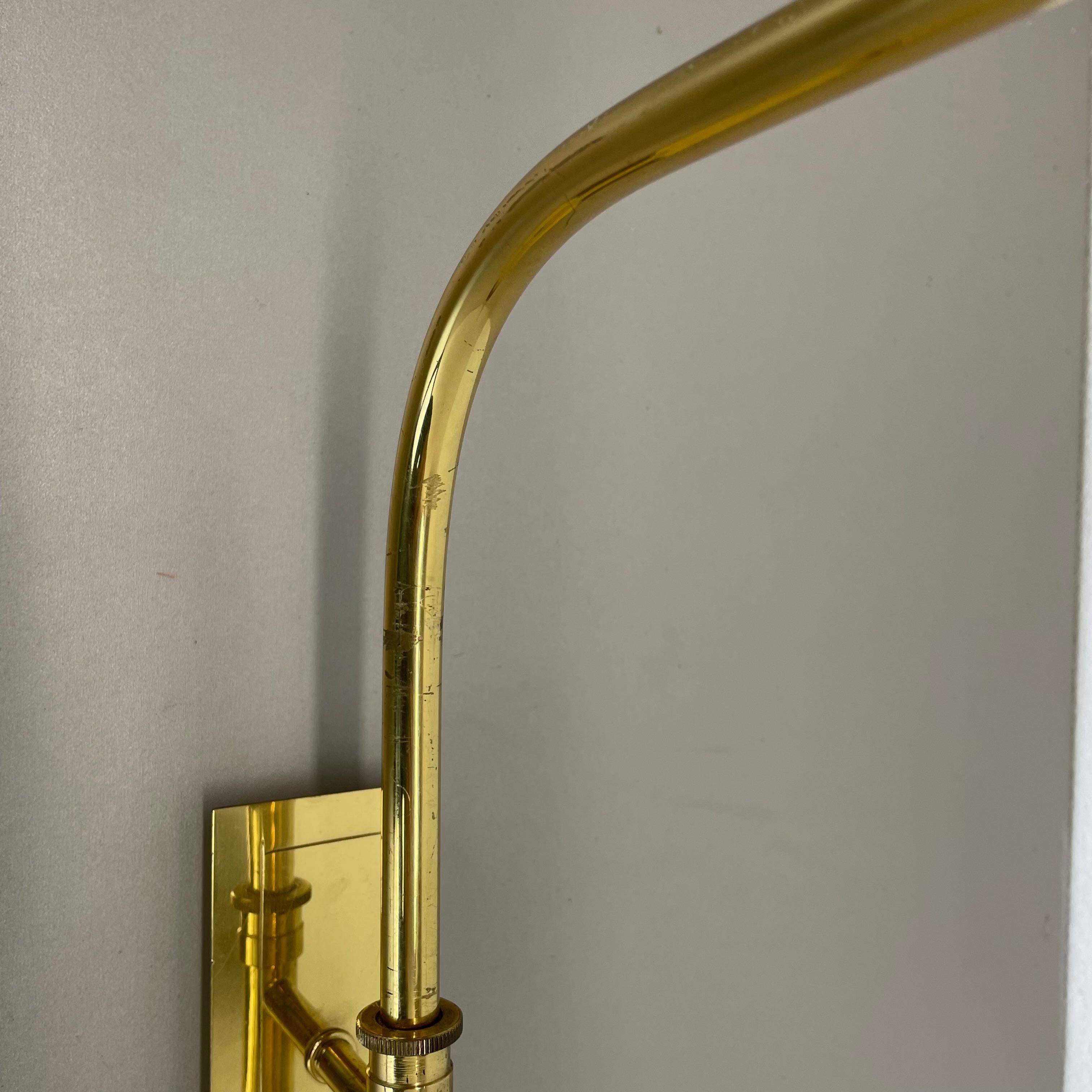 XXL adjustable Stilnovo Sarfatti Style Brass Wall Light Italie, 1950s en vente 1