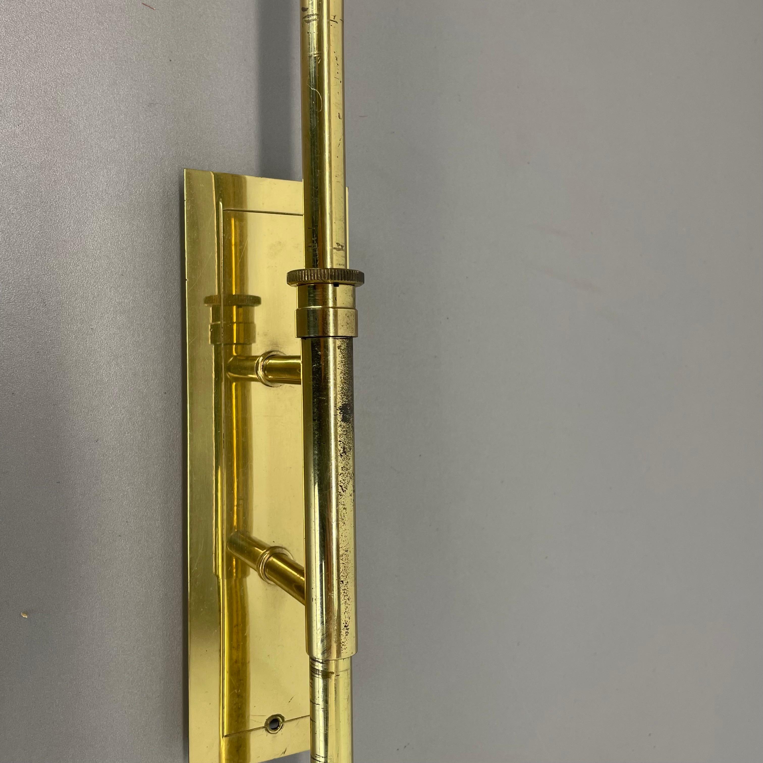 XXL adjustable Stilnovo Sarfatti Style Brass Wall Light Italie, 1950s en vente 2