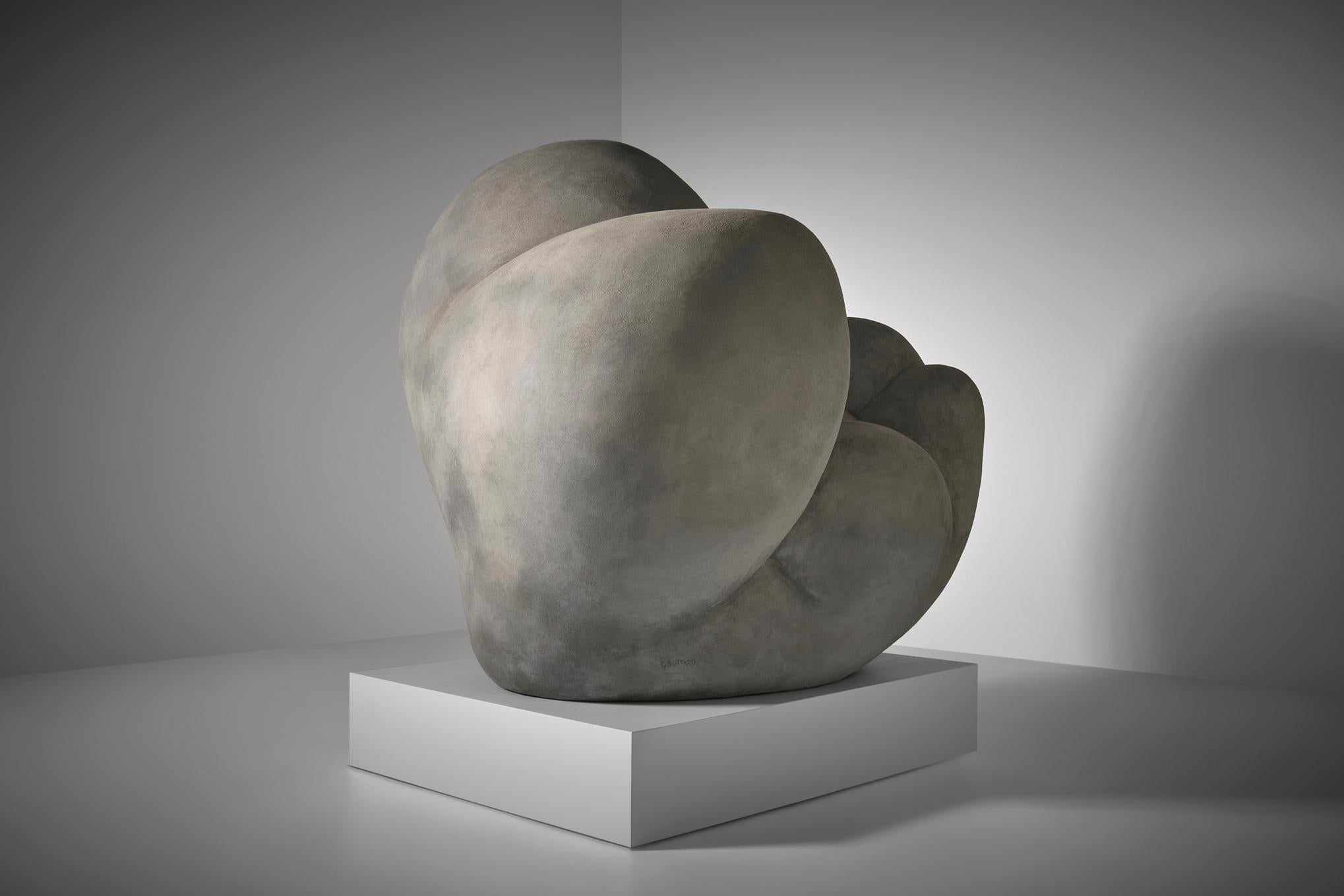 Metà XX secolo XXL Amorphous Sculpture by Gabriel Gouttard, France 1960s in vendita