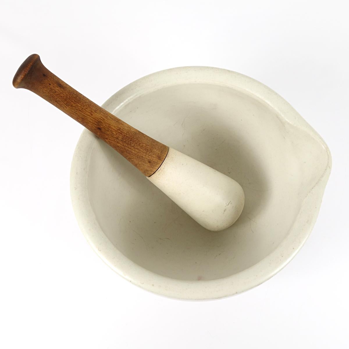 extra large wooden mortar and pestle