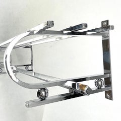 XXL Art Deco Coat Rack Chrome, 1930s