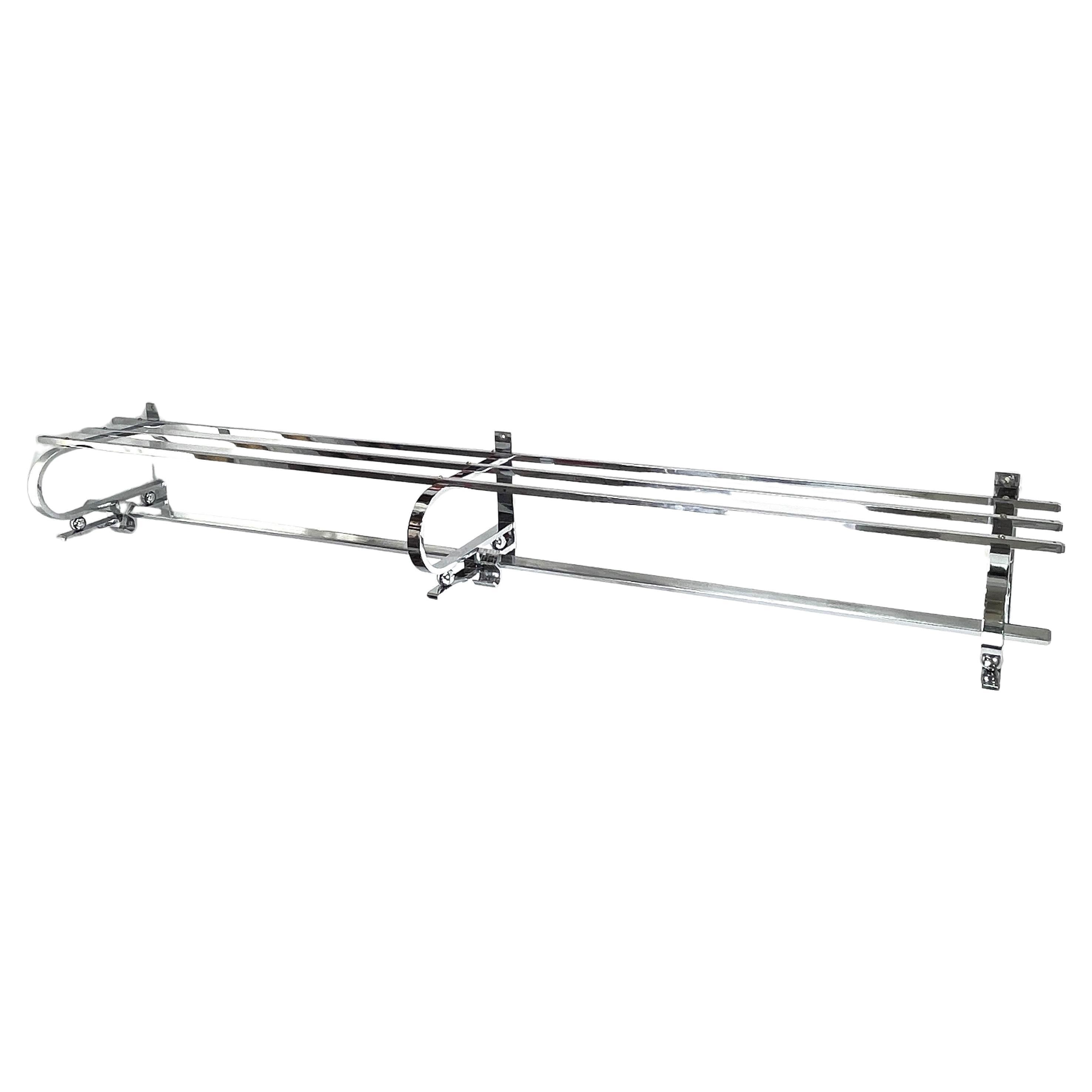 XXL Art Deco Coat Rack Chrome, 1930s For Sale