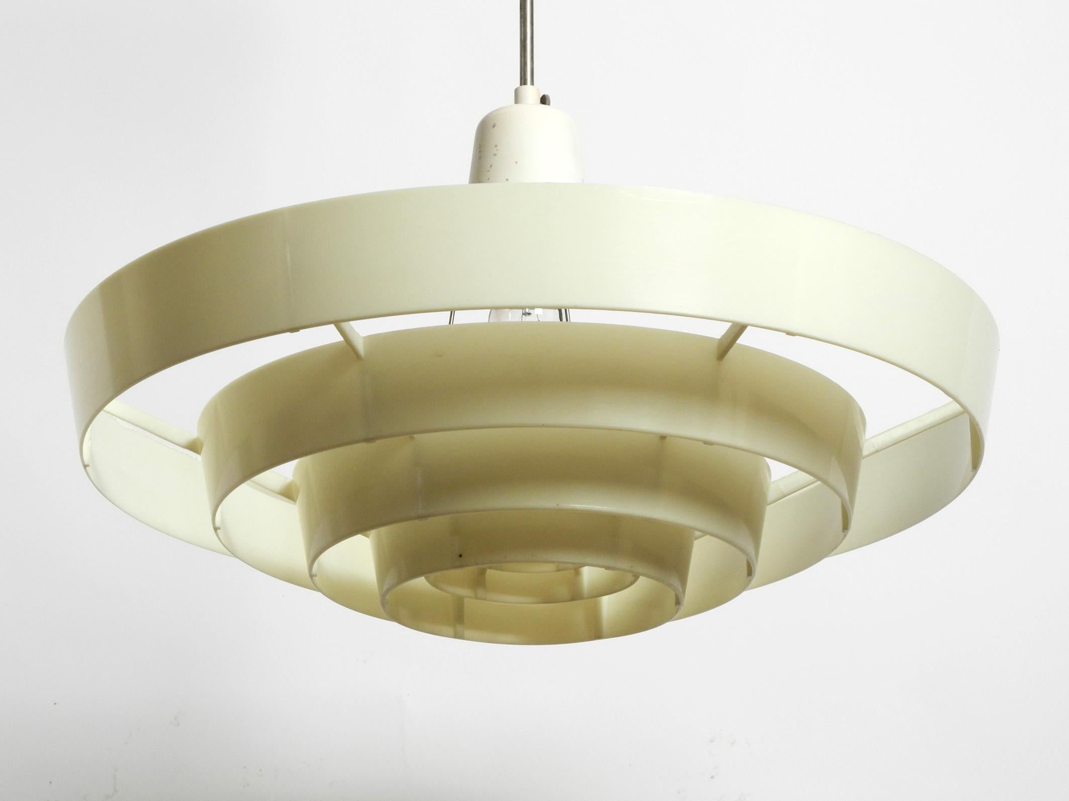 XXL Art Deco Modernist industrial slat ceiling lamp from Siemens & Schuckert For Sale 9