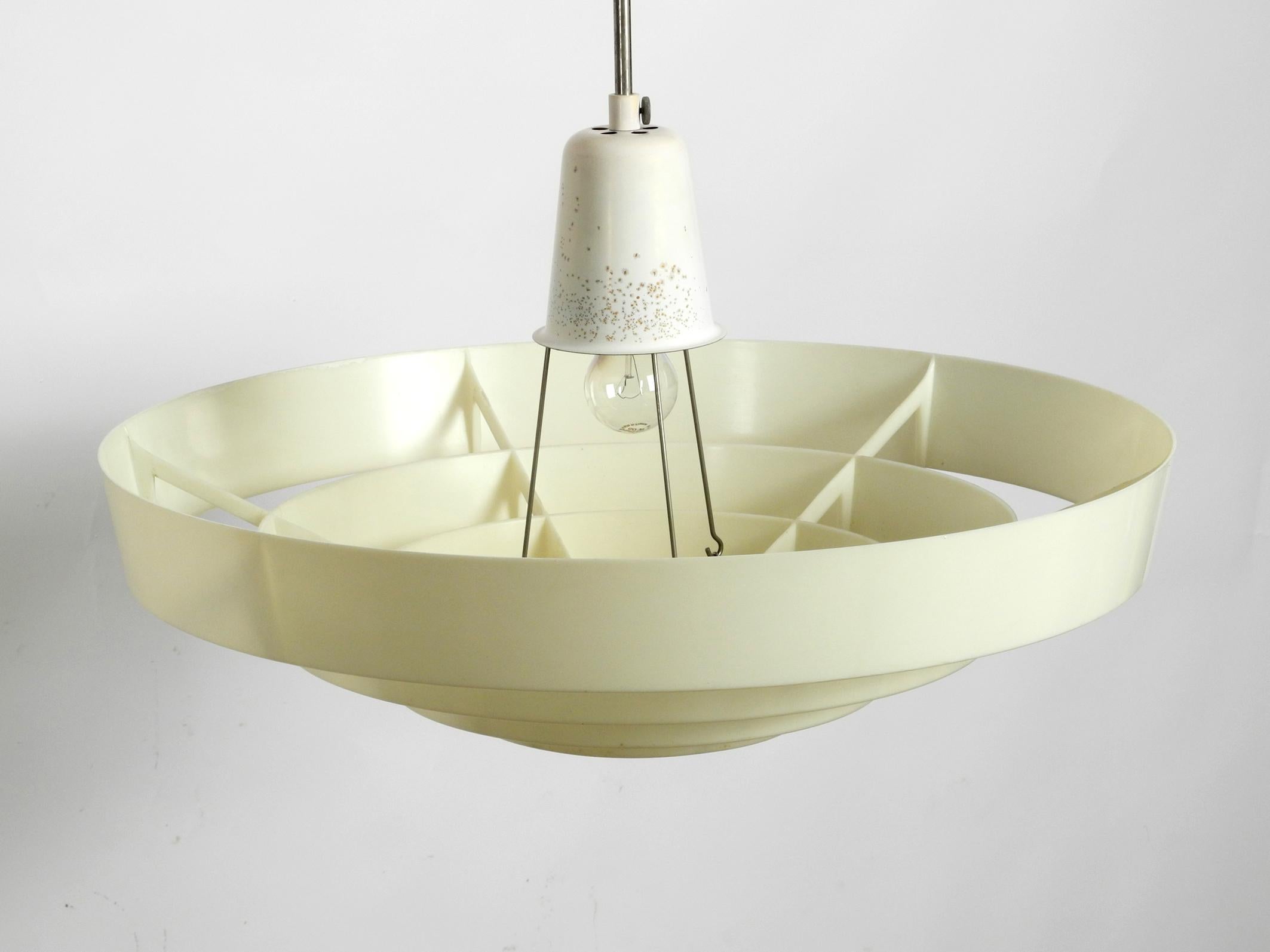 XXL Art Deco Modernist industrial slat ceiling lamp from Siemens & Schuckert In Good Condition For Sale In München, DE
