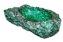 Cendrier extra-large en malachite ou Vide-Poche