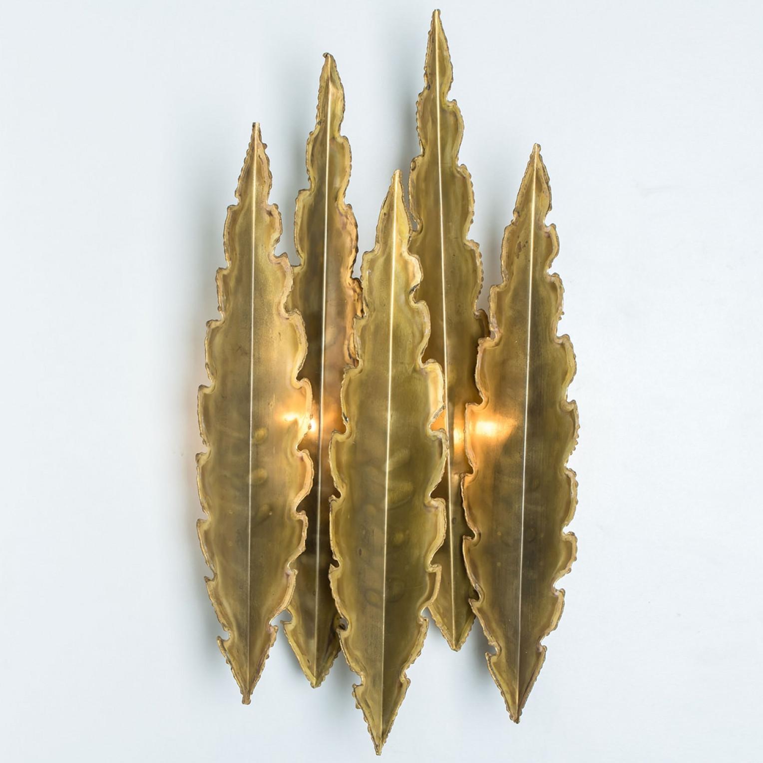 Brutalismo Applique XXL in ottone di I. Holm Sorensen, 1960 in vendita