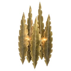 XXL Brass Wall Sconce by Holm Sorensen, 1960