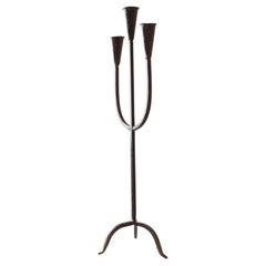 Candeliere brutalista XXL in metallo fatto a mano, Italia, anni
60