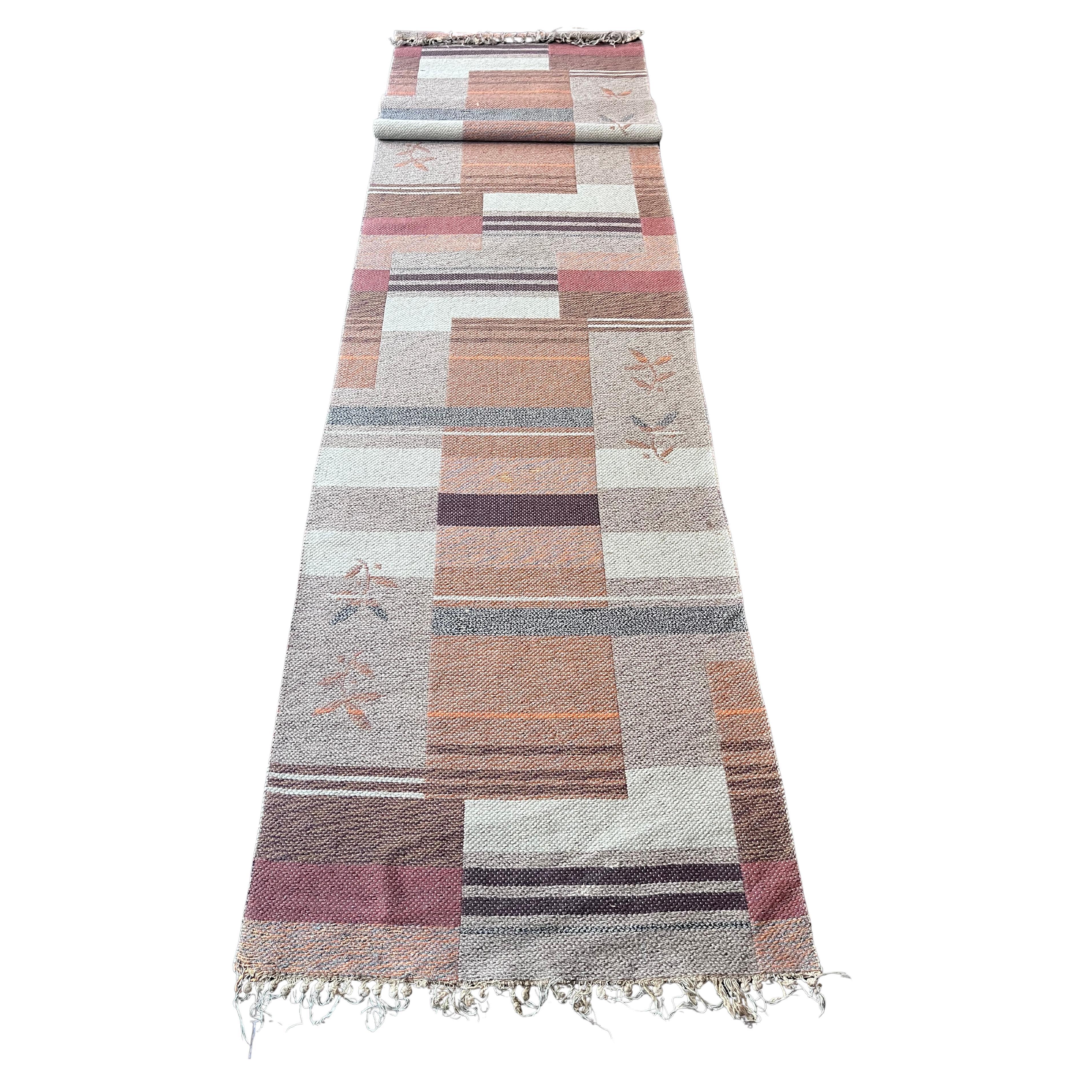 Tapis moderniste géométrique XXL Buahaus, Tchécoslovaquie, années 1930 en vente