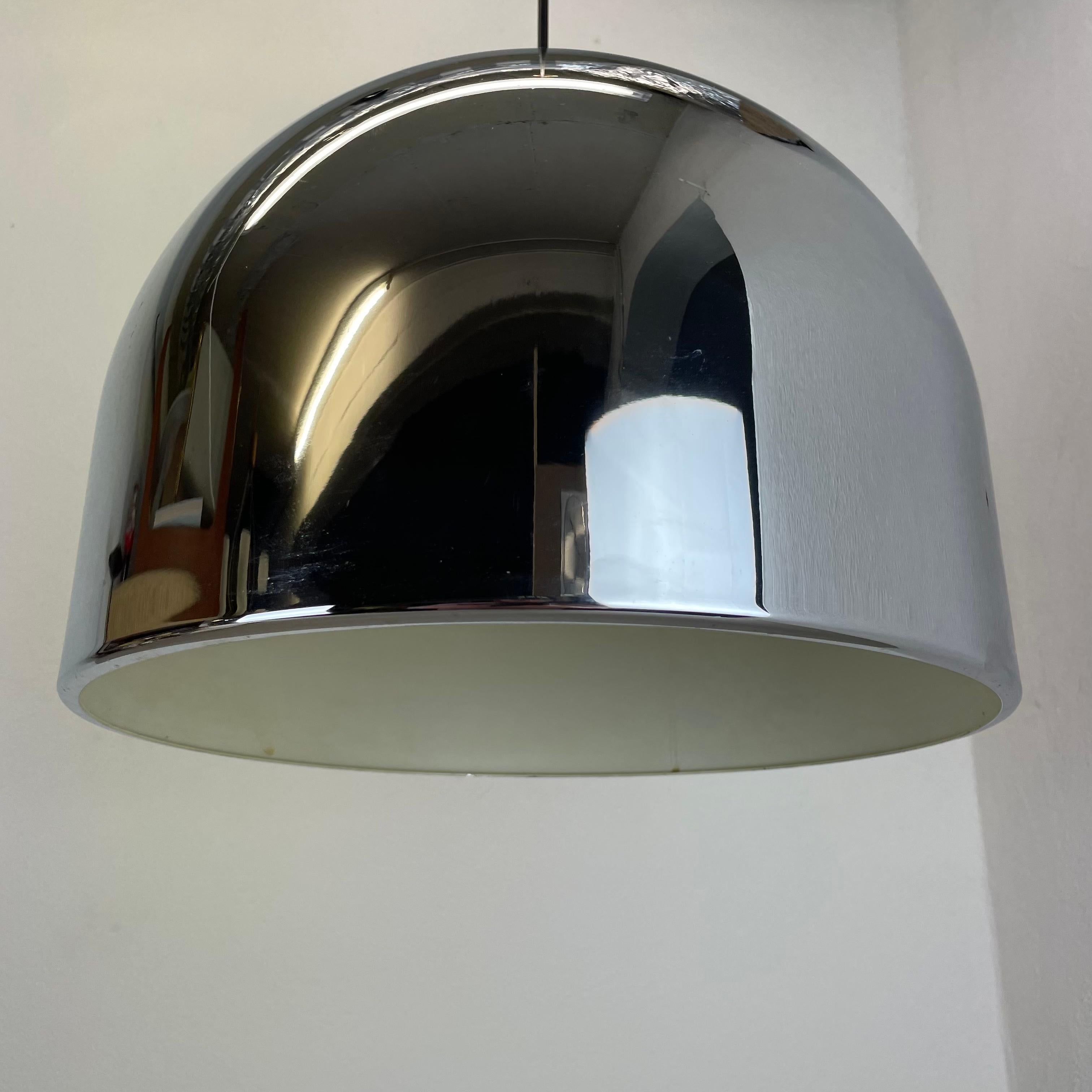 Mid-Century Modern Xxl Chromed Metal Bubble Hanging Light by Rolf Krüger for Staff Lights, Germany For Sale