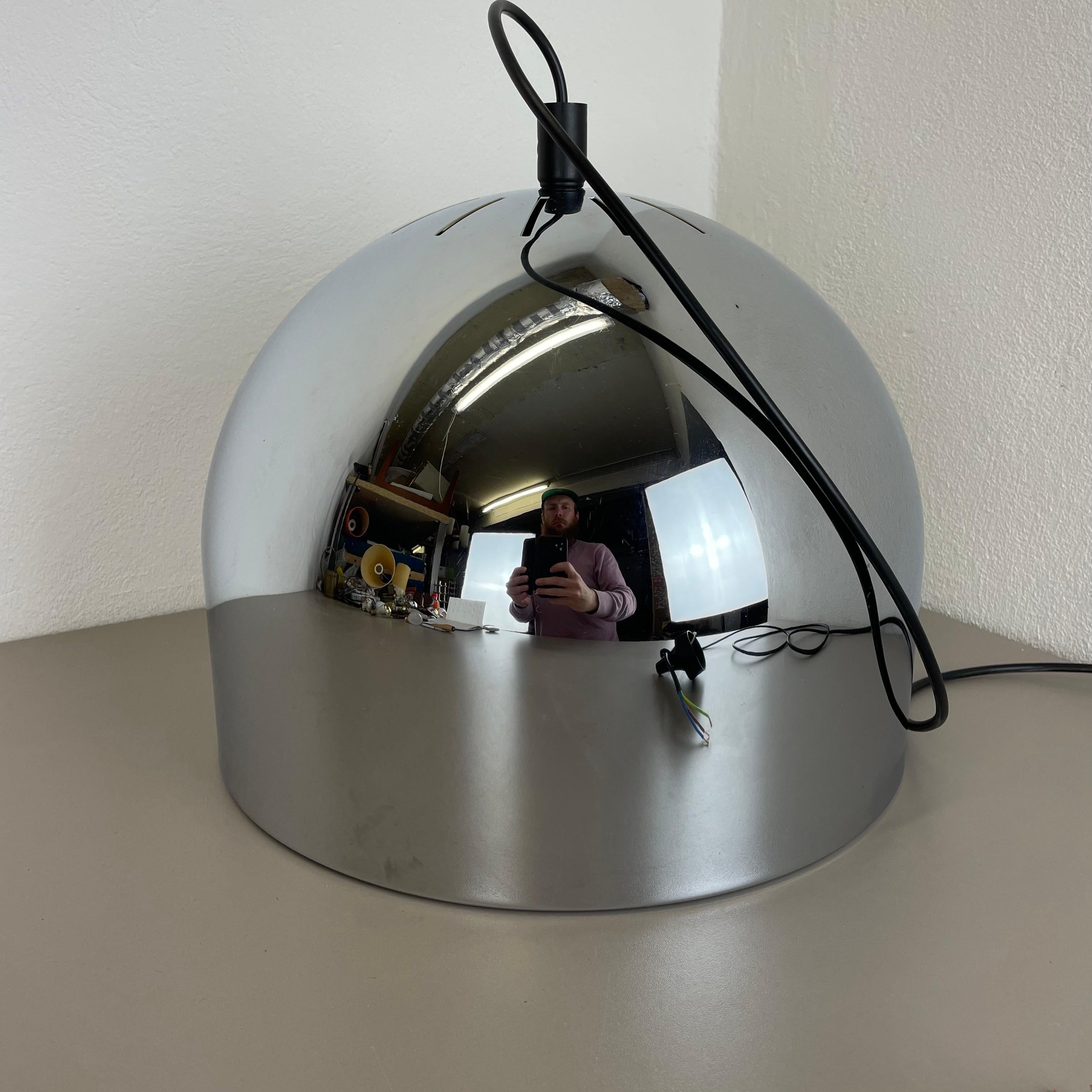 Xxl Chromed Metal Bubble Hanging Light by Rolf Krüger for Staff Lights, Germany For Sale 3