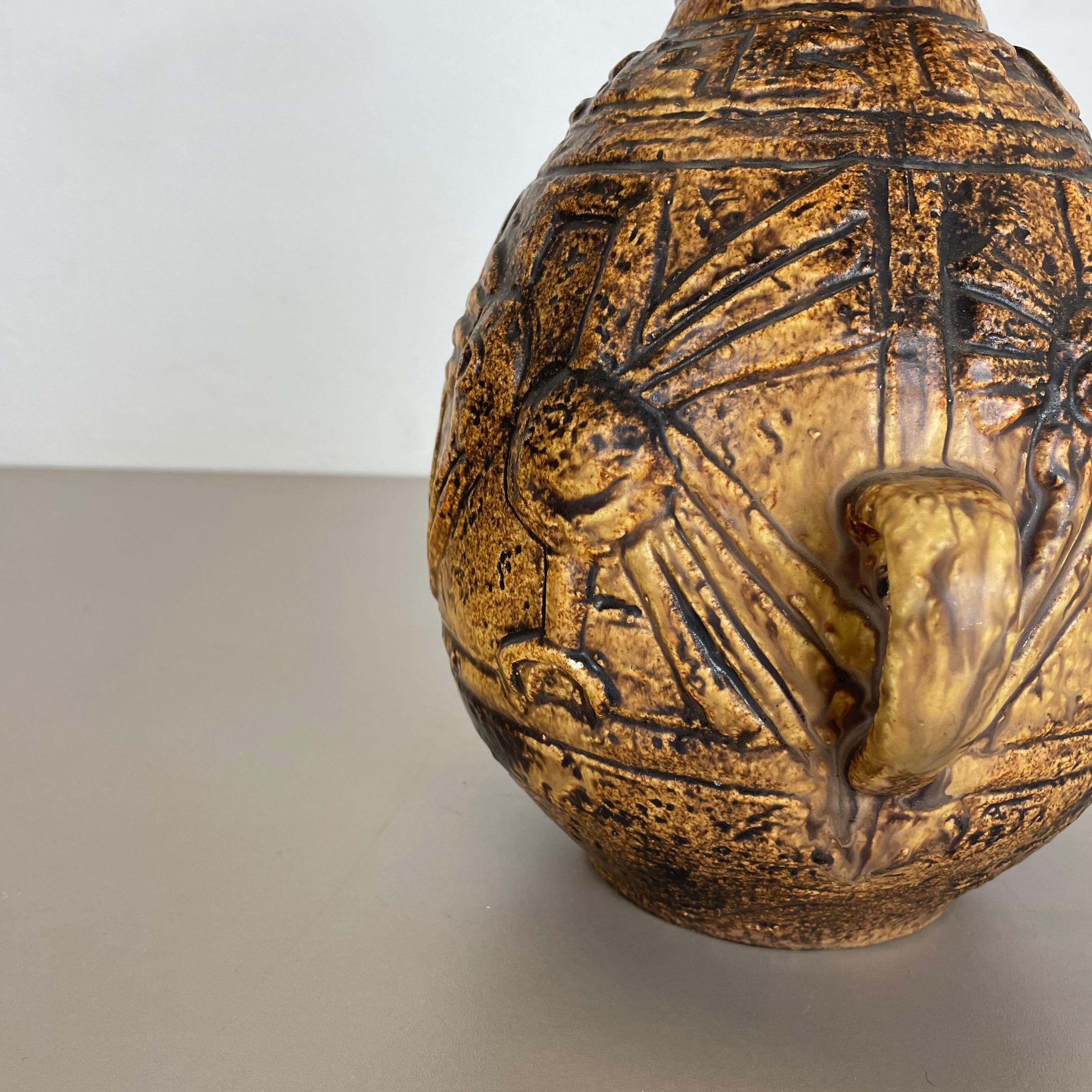Céramique Vase XXL en poterie de lave grasse colorée 