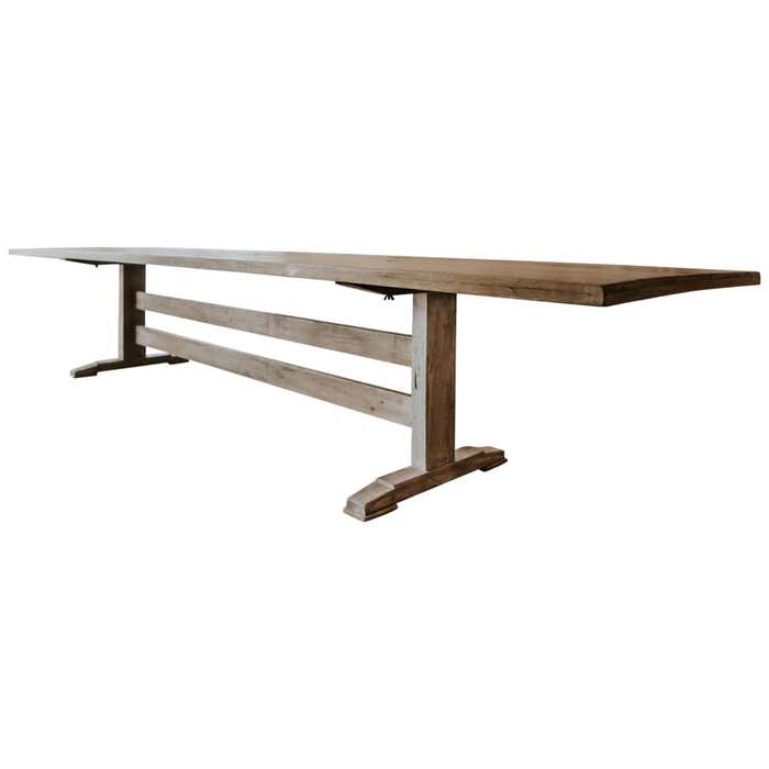 Extra Large Customize Oak Dining Table at 1stDibs | extra large oak ...