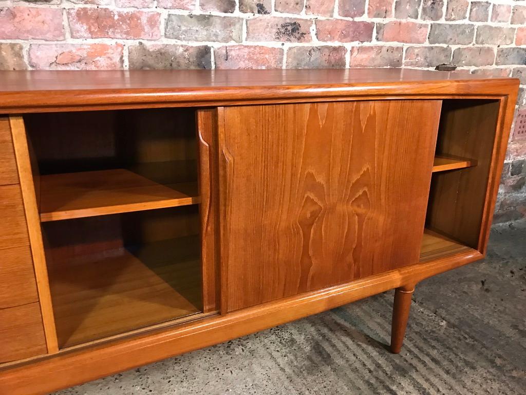 Extra Large Danish Midcentury Gunni Omann Teak Sideboard by ACO Møbler, 1960s For Sale 8