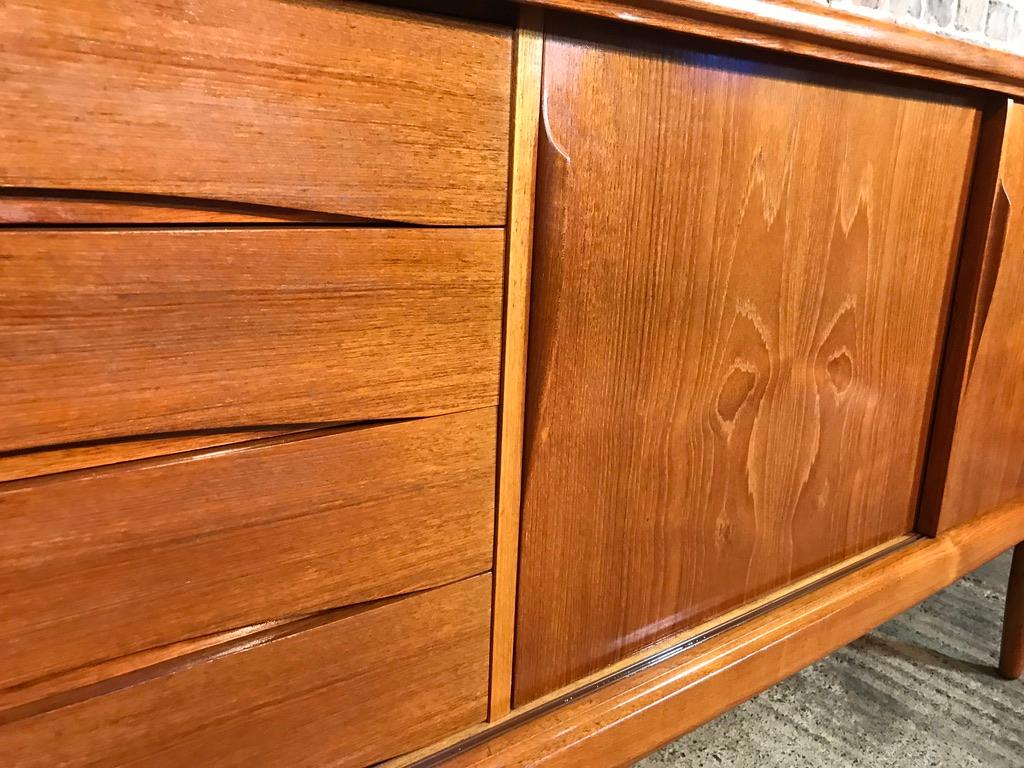 Extra Large Danish Midcentury Gunni Omann Teak Sideboard by ACO Møbler, 1960s For Sale 10