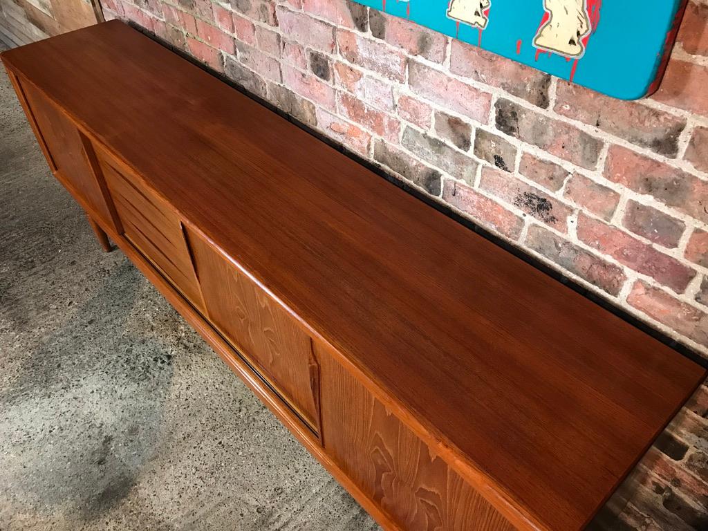 Extra Large Danish Midcentury Gunni Omann Teak Sideboard by ACO Møbler, 1960s For Sale 12