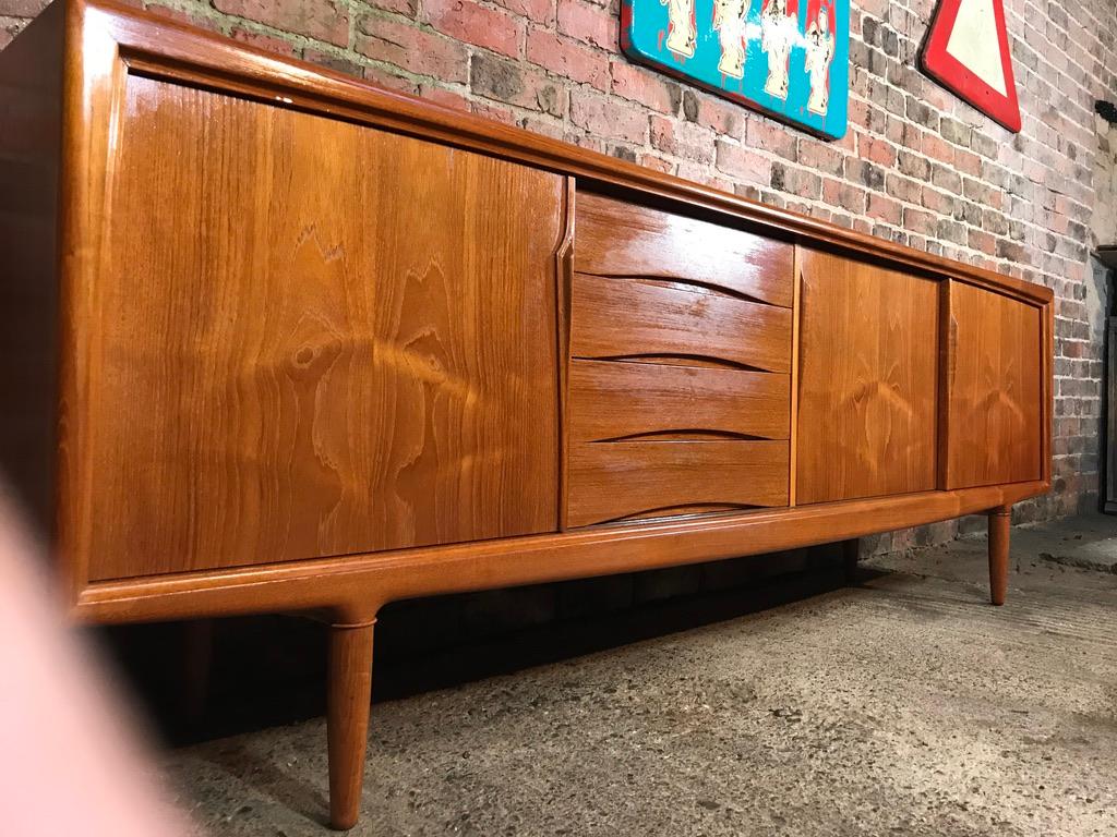 Extra Large Danish Midcentury Gunni Omann Teak Sideboard by ACO Møbler, 1960s For Sale 3