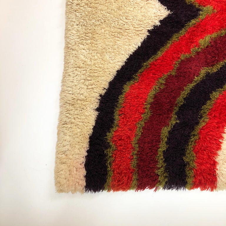 Denmark Rugs Extra Large Danish Modern Wool Rya Rug Tapestry by Hojer Eksport Wilton ...