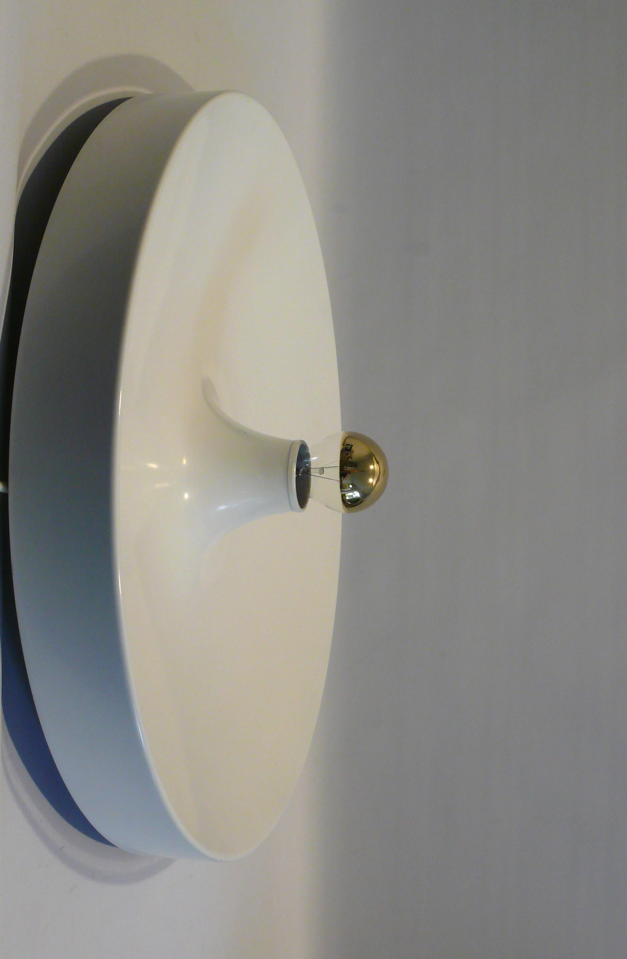 Space Age XXL Disc Flush Mount or Wall Light, Germany, 1960s For Sale