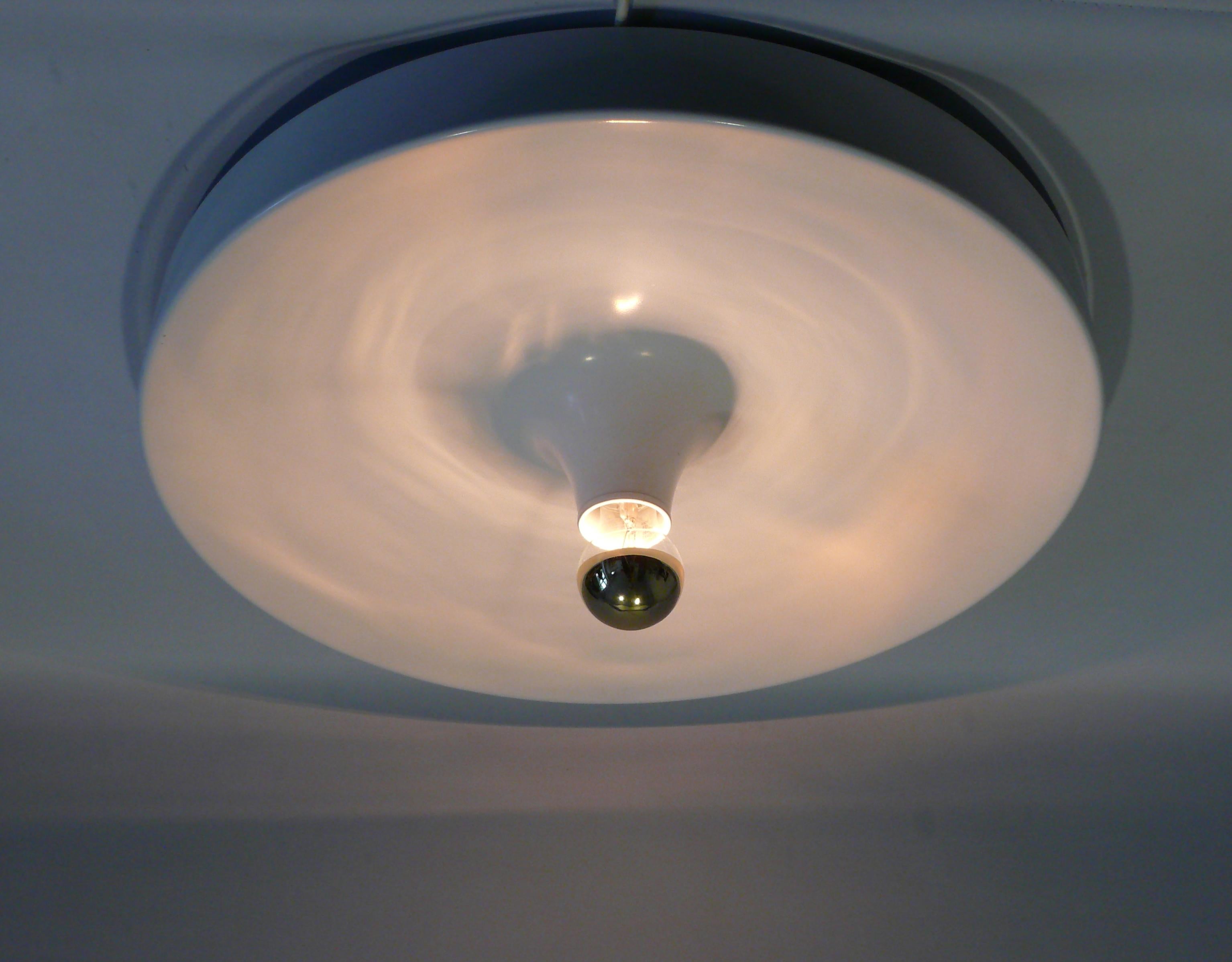 XXL Disc Flush Mount or Wall Light, Germany, 1960s For Sale 1