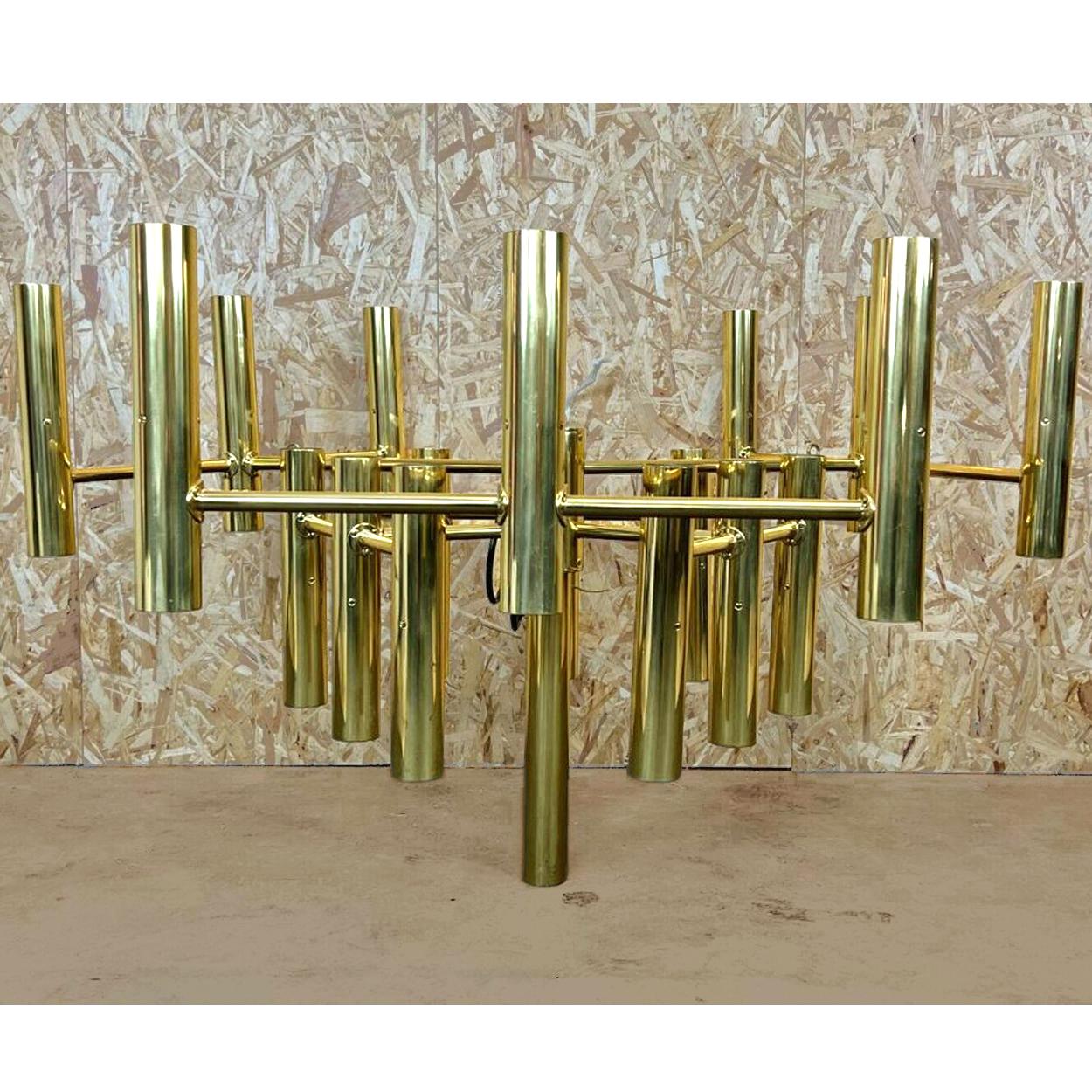 XXL Extra Large 39-Light Ceiling Fixture by Sciolari, Italy, 1970s For Sale 5