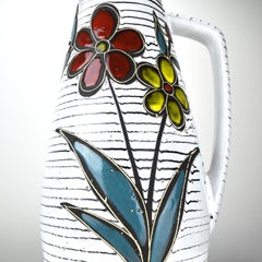 XXL Flower Power Fat Lava Vase Scheurich Pottery 270-50 Mid-Century Modern WGP