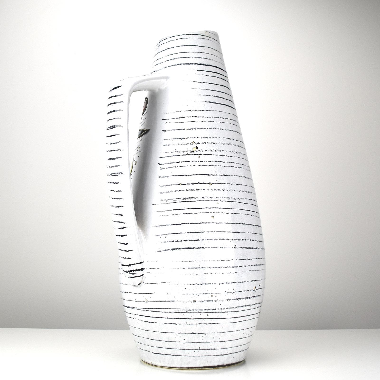 Fine XX secolo XXL Flower Power Fat Lava Vase Scheurich Pottery 270-50 Mid-Century Modern WGP in vendita