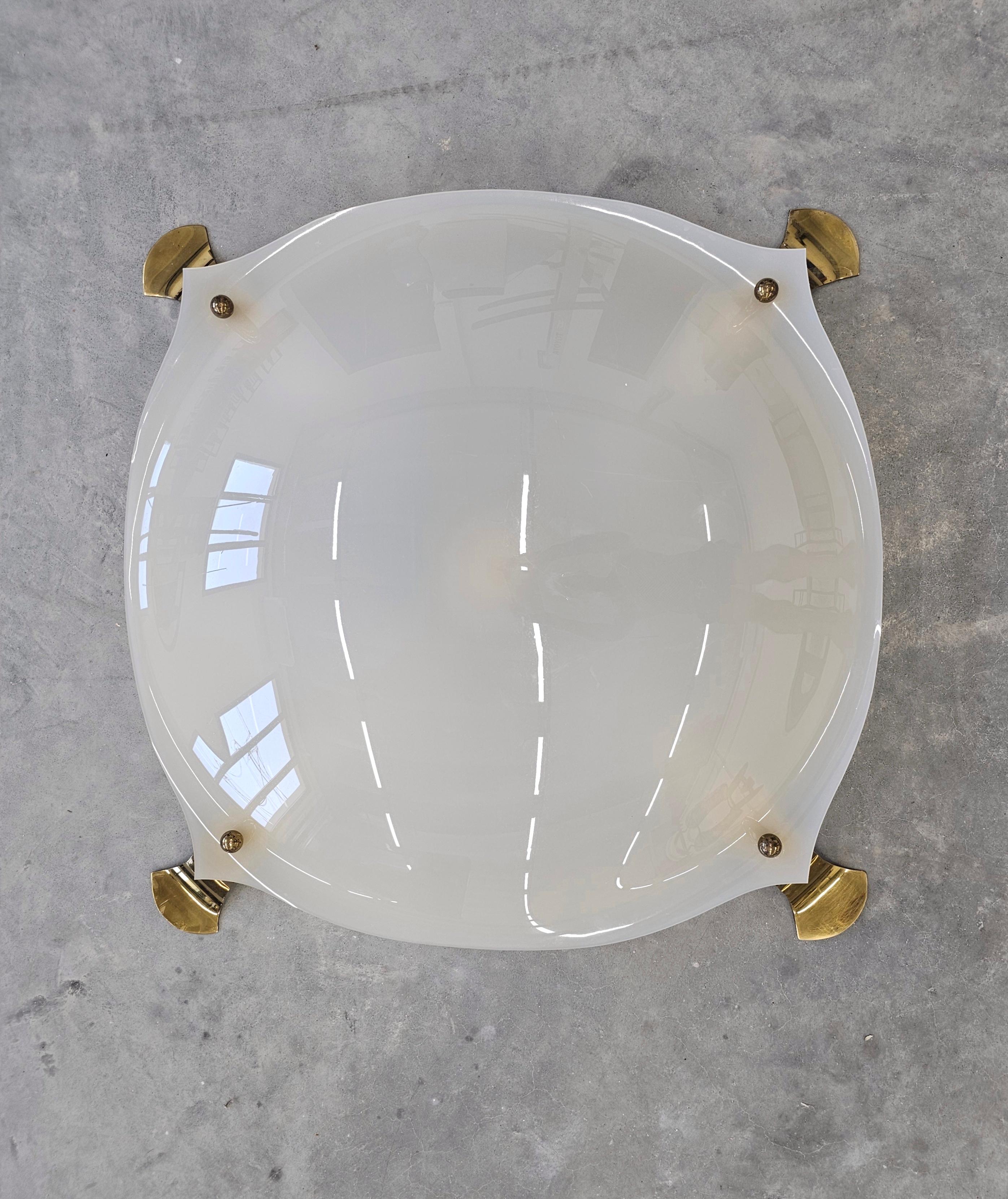 XXL Flush Mount designed by Angelo Lelli for Arredoluce, Italy 1960s In Good Condition For Sale In Beograd, RS