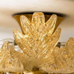 Monture affleurante XXL en verre Murano Barovier&Toso, Italie, (D 37.4")  1969