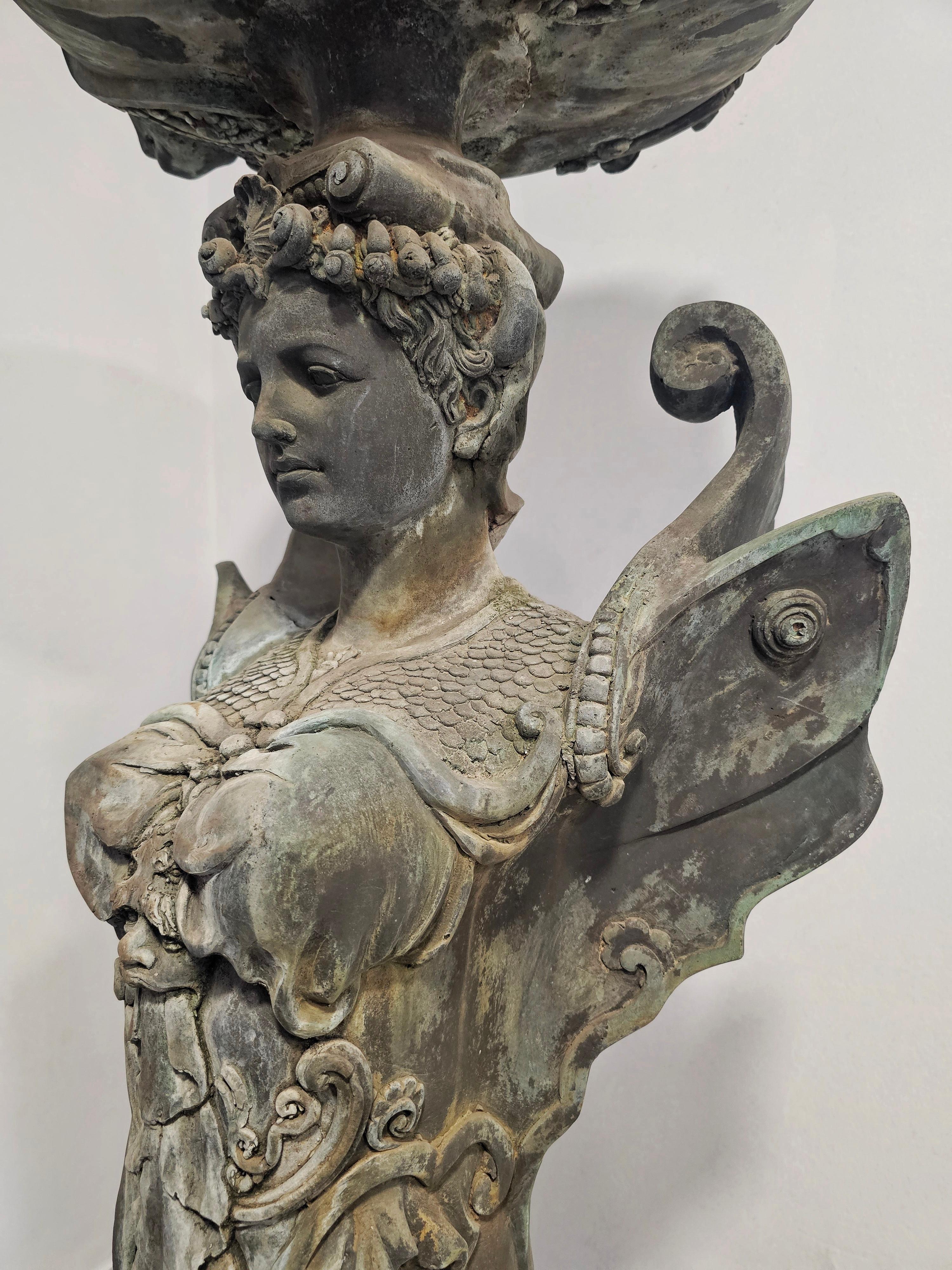 XXL French Empire Jardinieres done in bronze on marble base, France 1805 For Sale 14