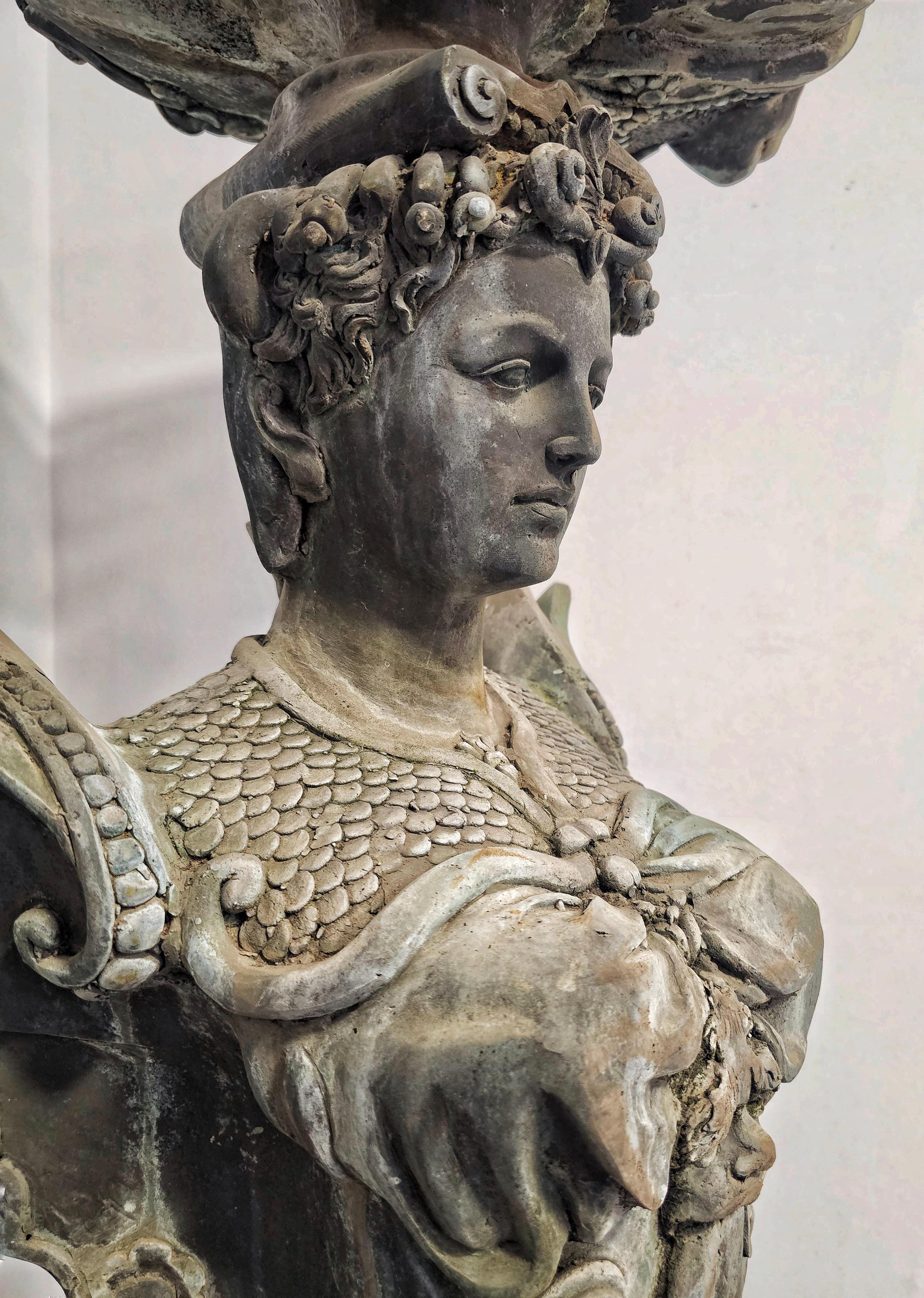 XXL French Empire Jardinieres done in bronze on marble base, France 1805 For Sale 1
