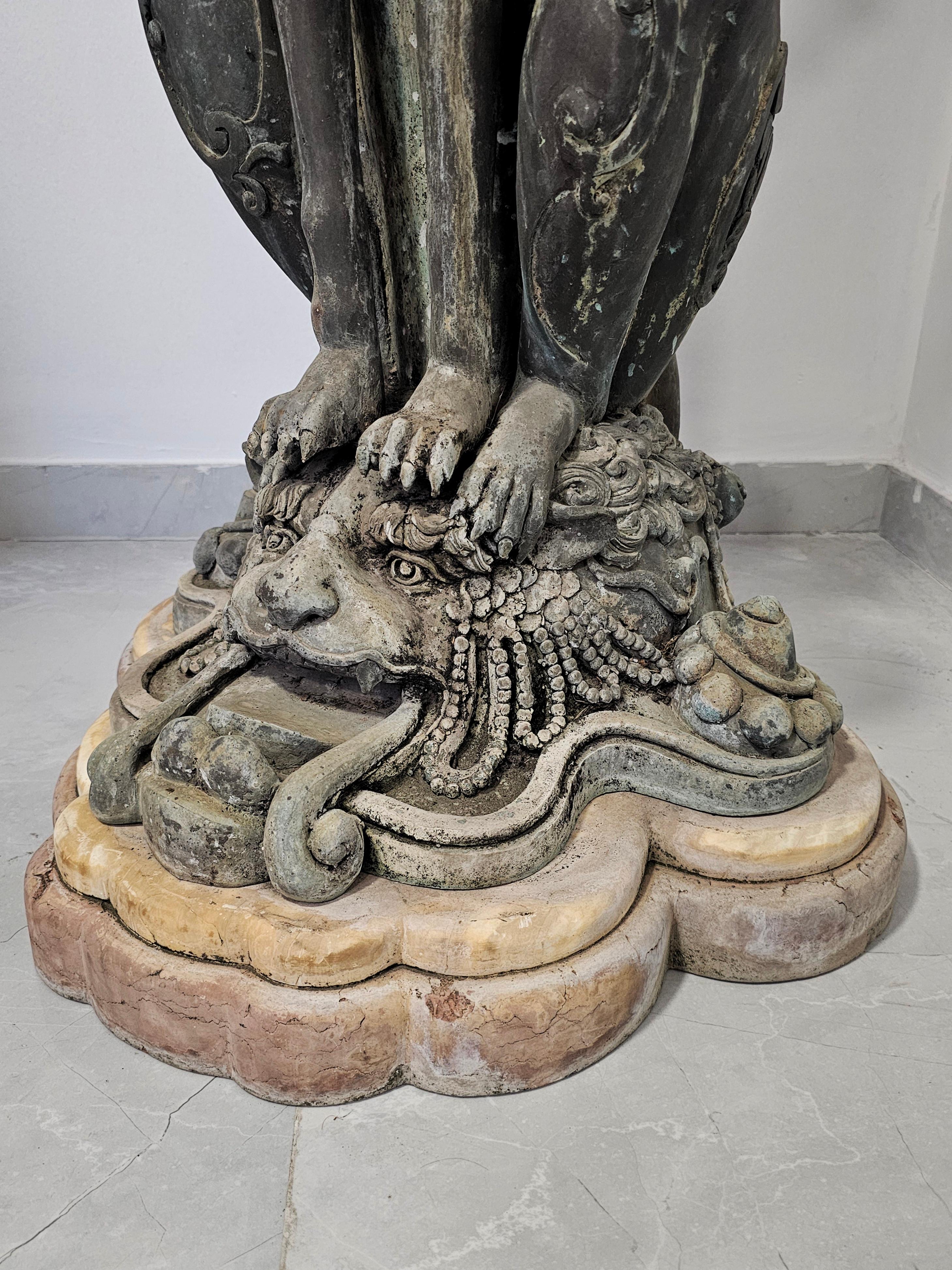 XXL French Empire Jardinieres done in bronze on marble base, France 1805 For Sale 3