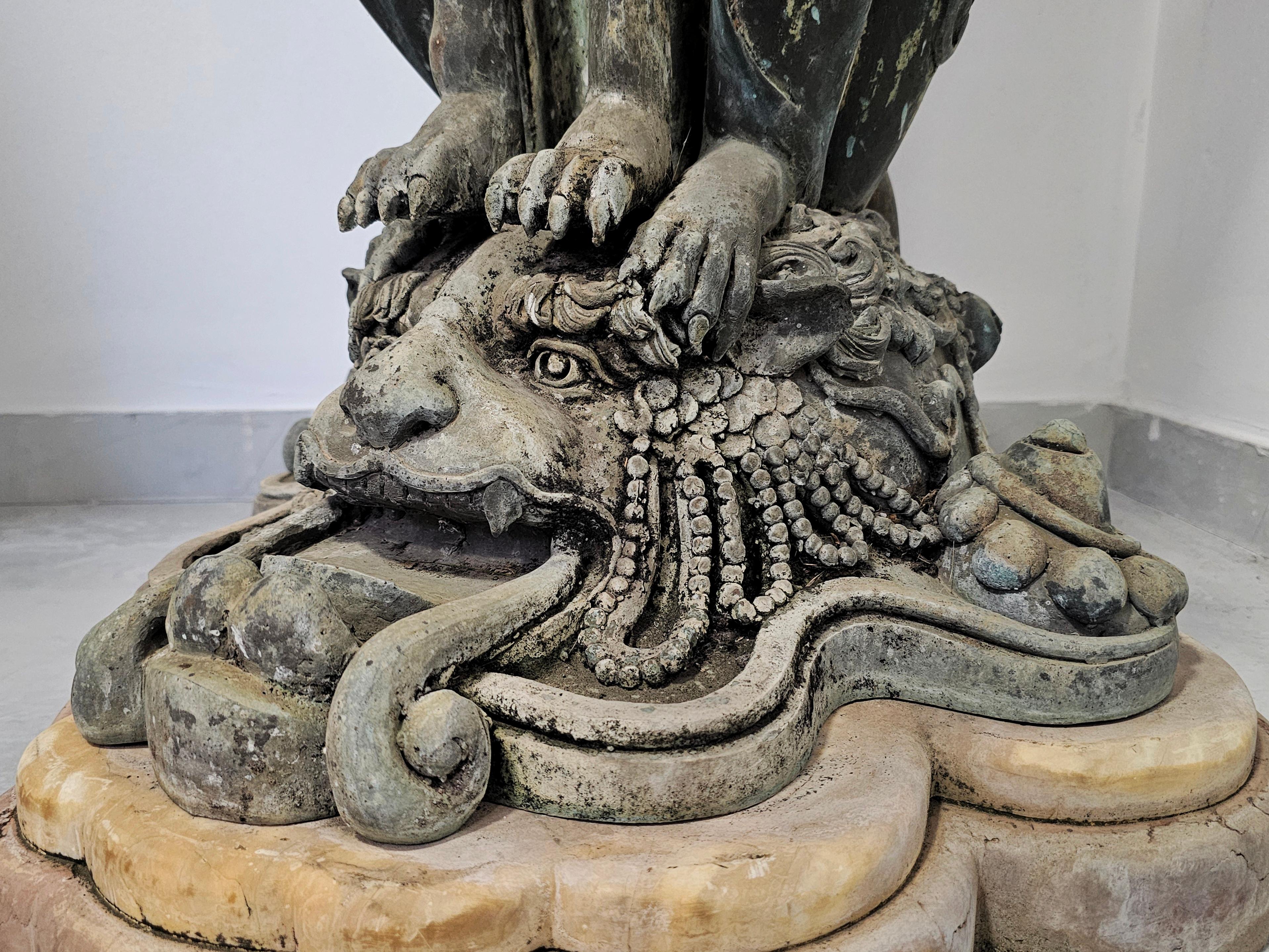 XXL French Empire Jardinieres done in bronze on marble base, France 1805 For Sale 4