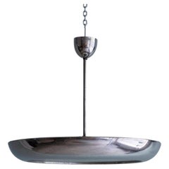 XXL futuristic 1930s UFO Ceiling Light – Bauhaus Modernism by Josef Hůrka