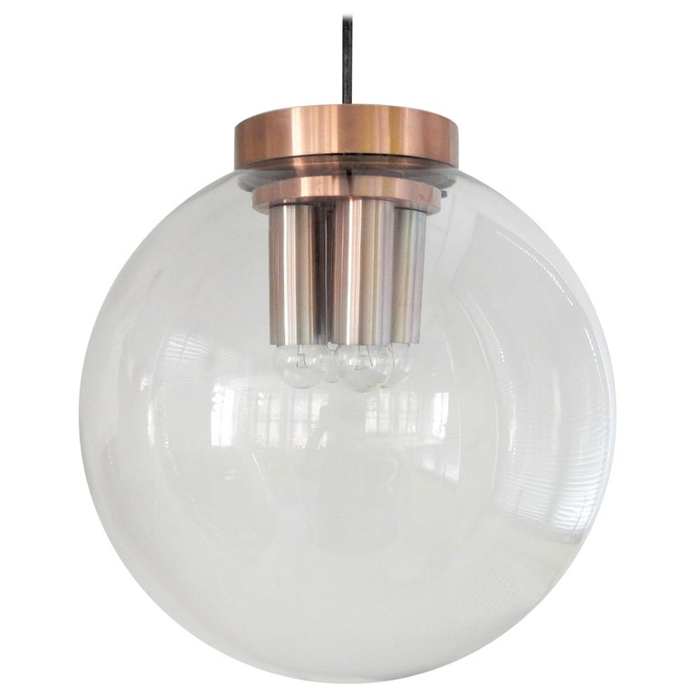 Extra Large Glass Globe Pendant Lamp, Extra Large Glass Globe Pendant Light
