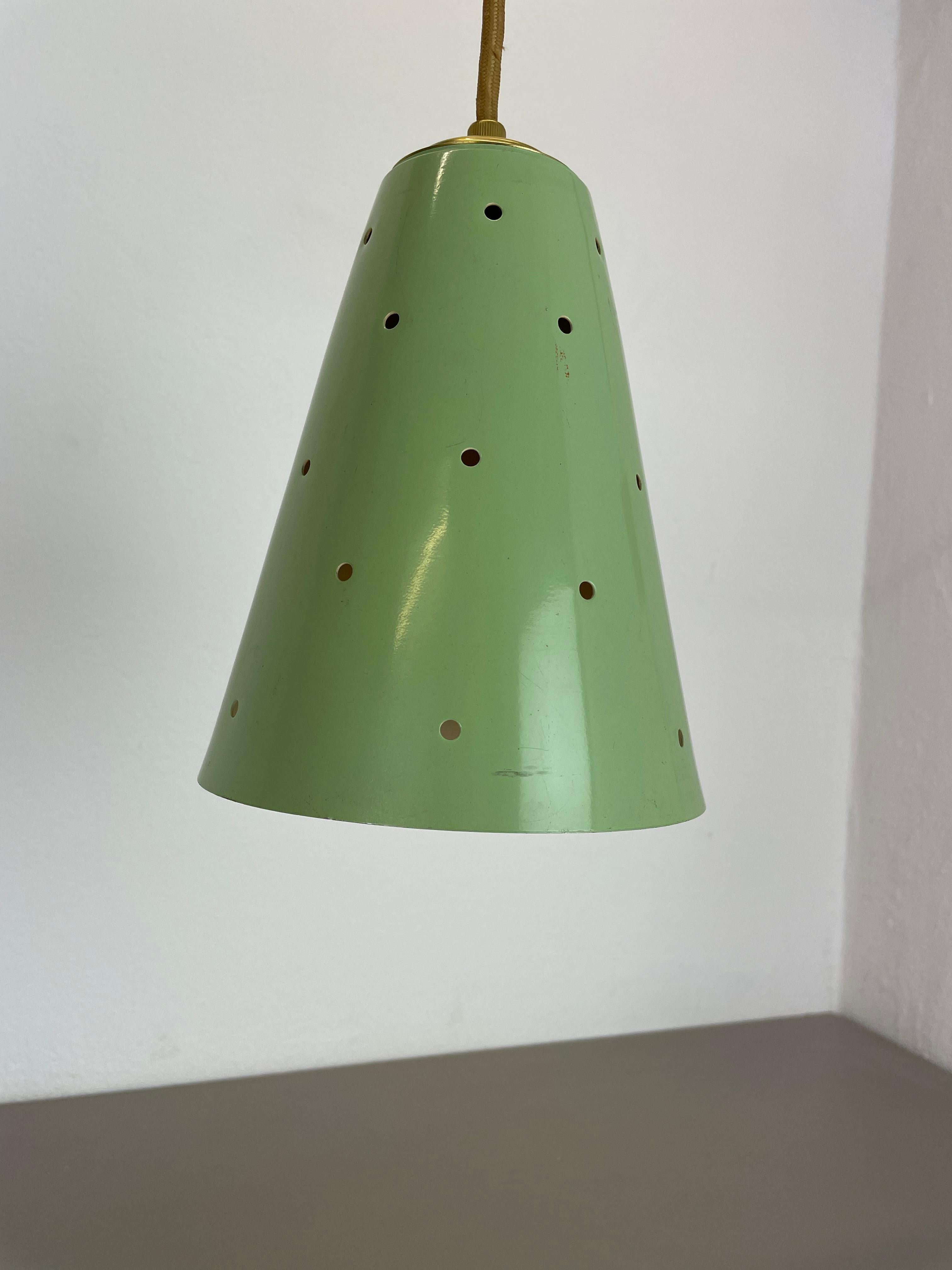 XXL Green Stilnovo Style Adjustable Counter Weight Brass Wall Light Italy, 1960s For Sale 8