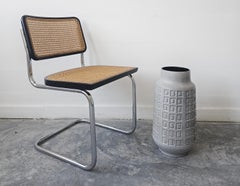 XXL Grey Ceramic Floor Vase by Scheurich Model 226-50, West German 1970s