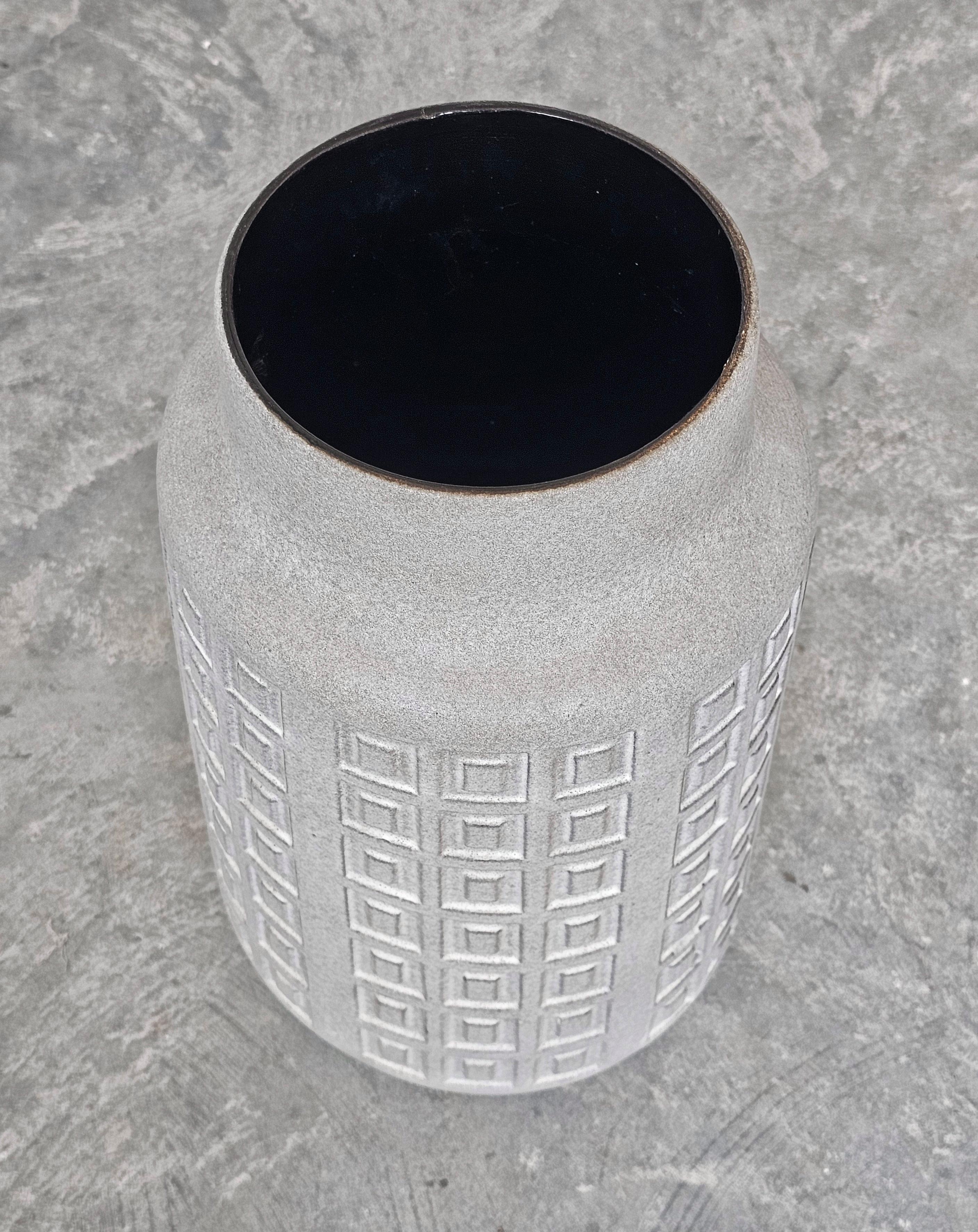 Vaso da terra XXL in ceramica grigia di Scheurich Modello 226-50, Germania Ovest anni '70 In condizioni buone in vendita a Beograd, RS