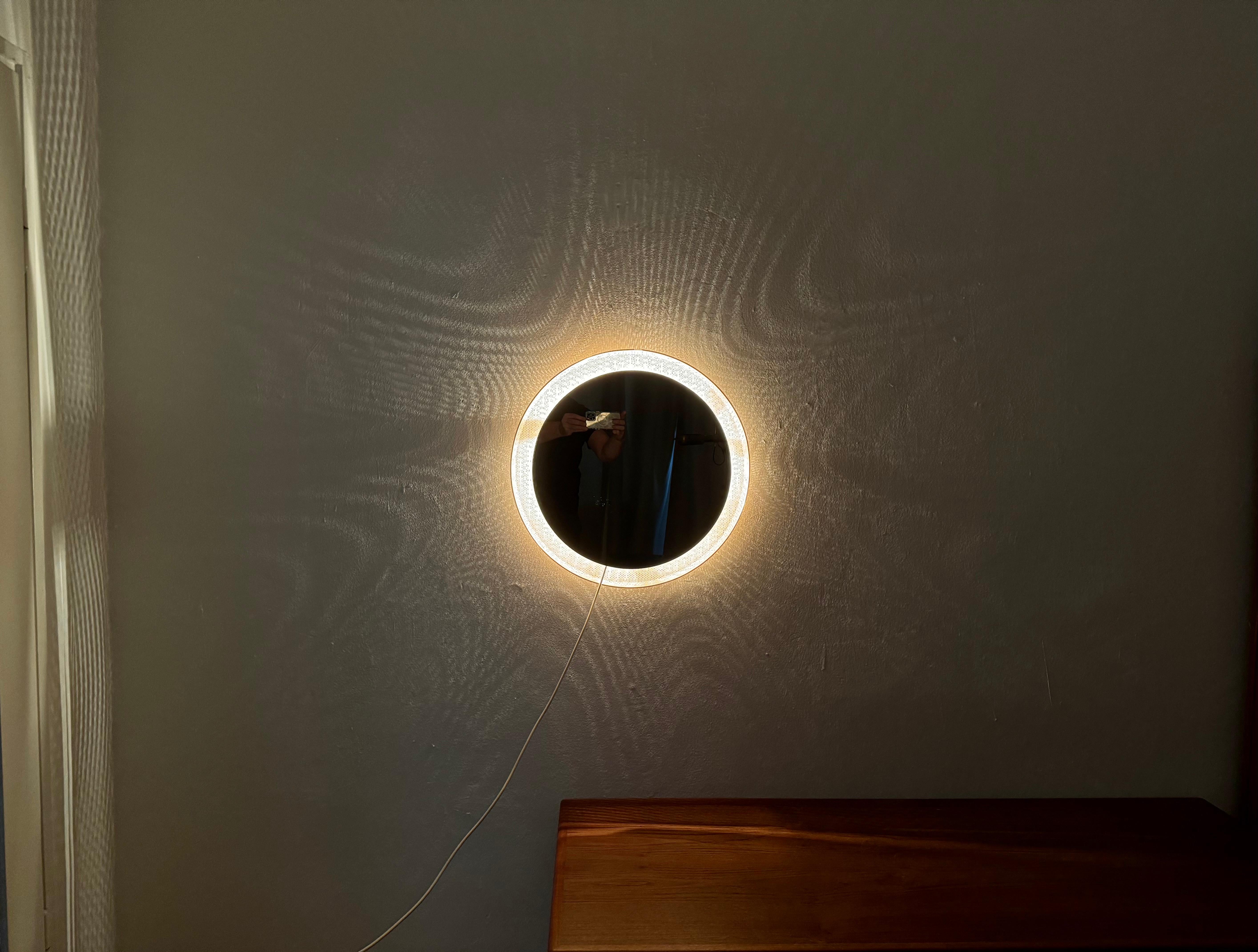 Illuminated Sunburst Mirror For Sale 3