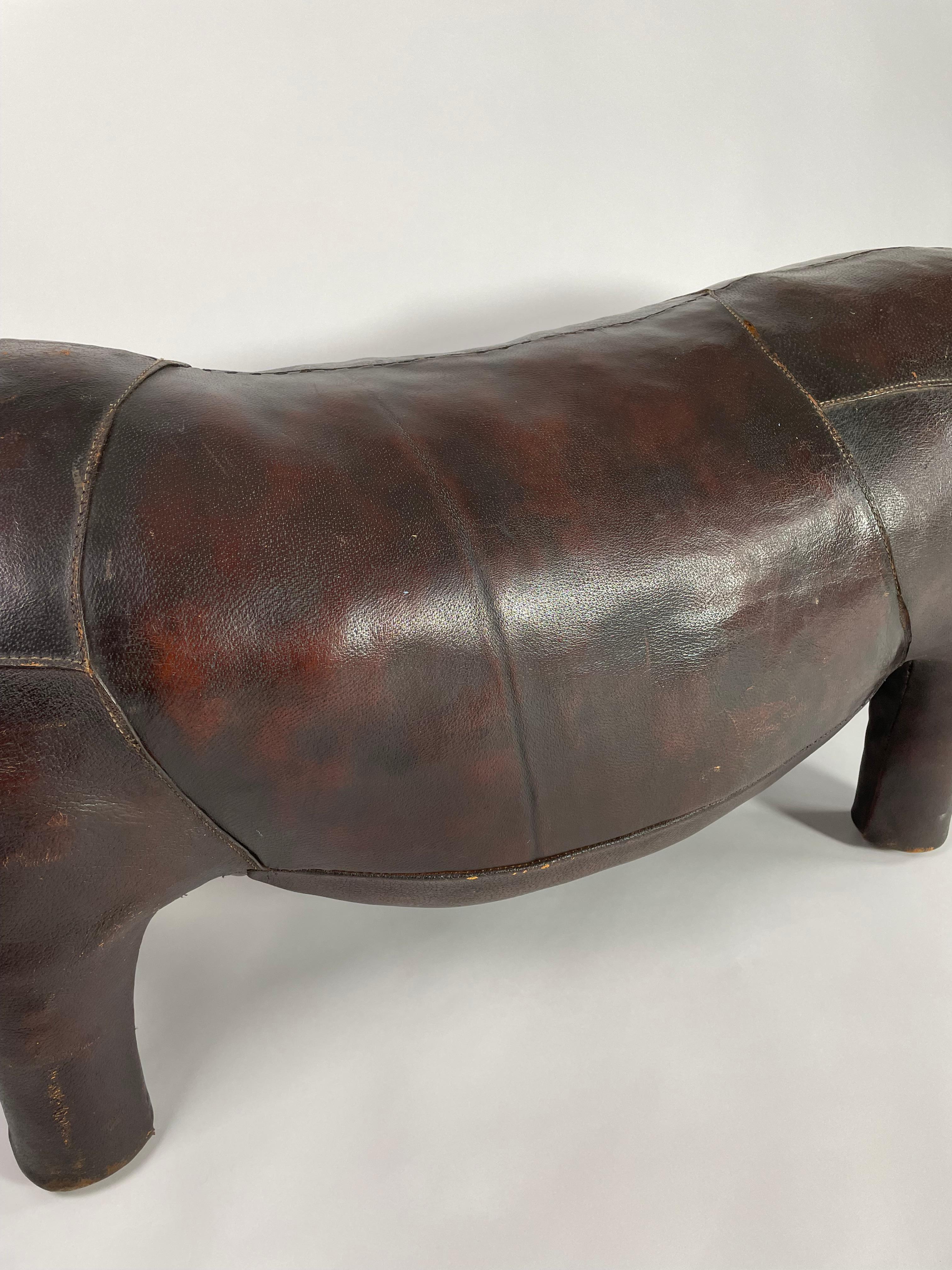 XXL Leder Rhino von Valenti (Mitte des 20. Jahrhunderts) im Angebot