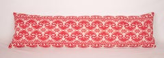 XXL Long Lumbar Red Pillowcasse, Eastern Europe, Mid 20th C.