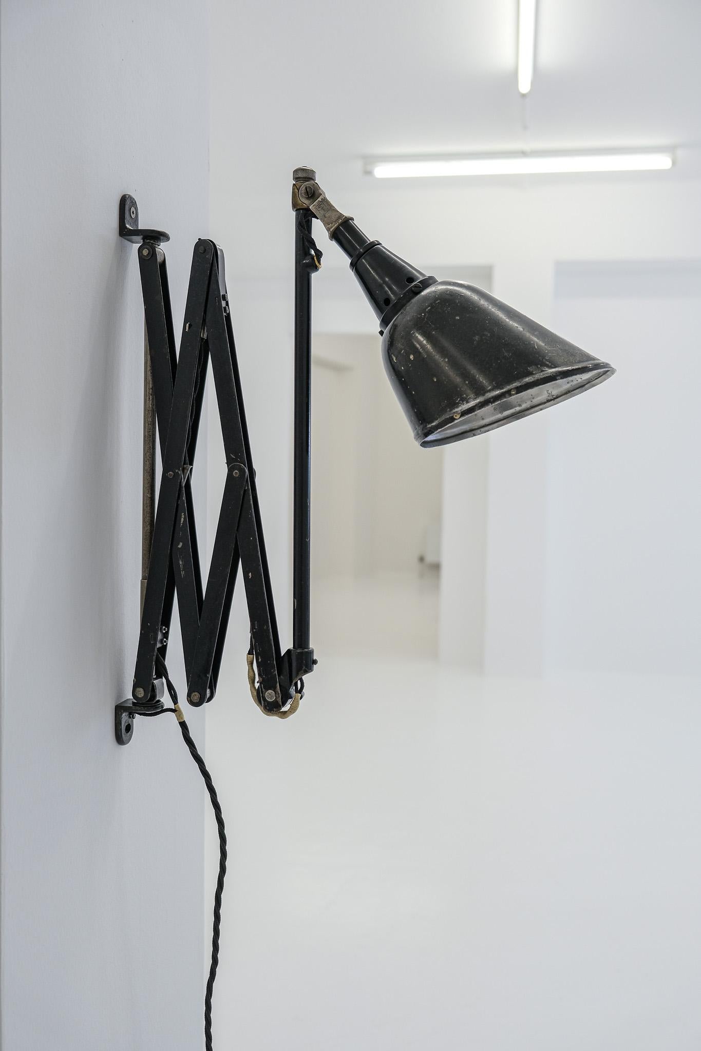 XXL-Long Midgard Scissor Lamp Modell 110 by Curt Fischer for Auma Industriewerke For Sale 3