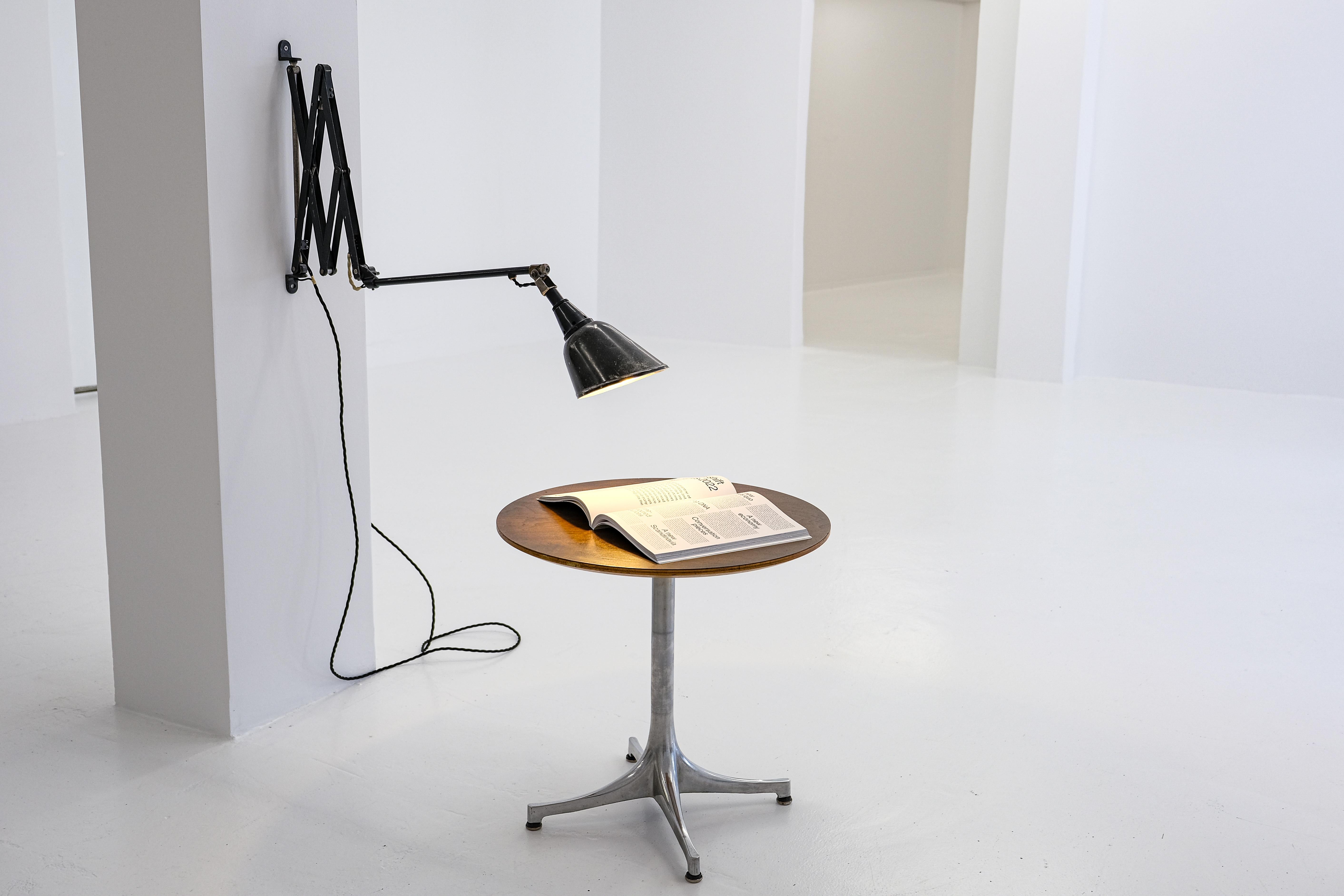 Industrial XXL-Long Midgard Scissor Lamp Modell 110 by Curt Fischer for Auma Industriewerke For Sale