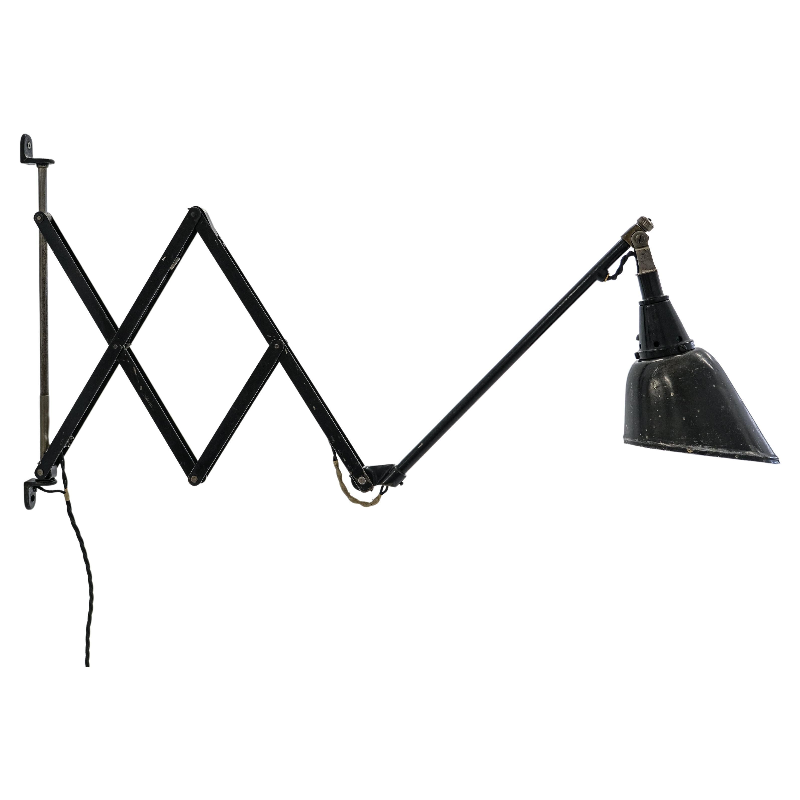 XXL-Long Midgard Schere-Lampe Modell 110 von Curt Fischer für Auma Industriewerke