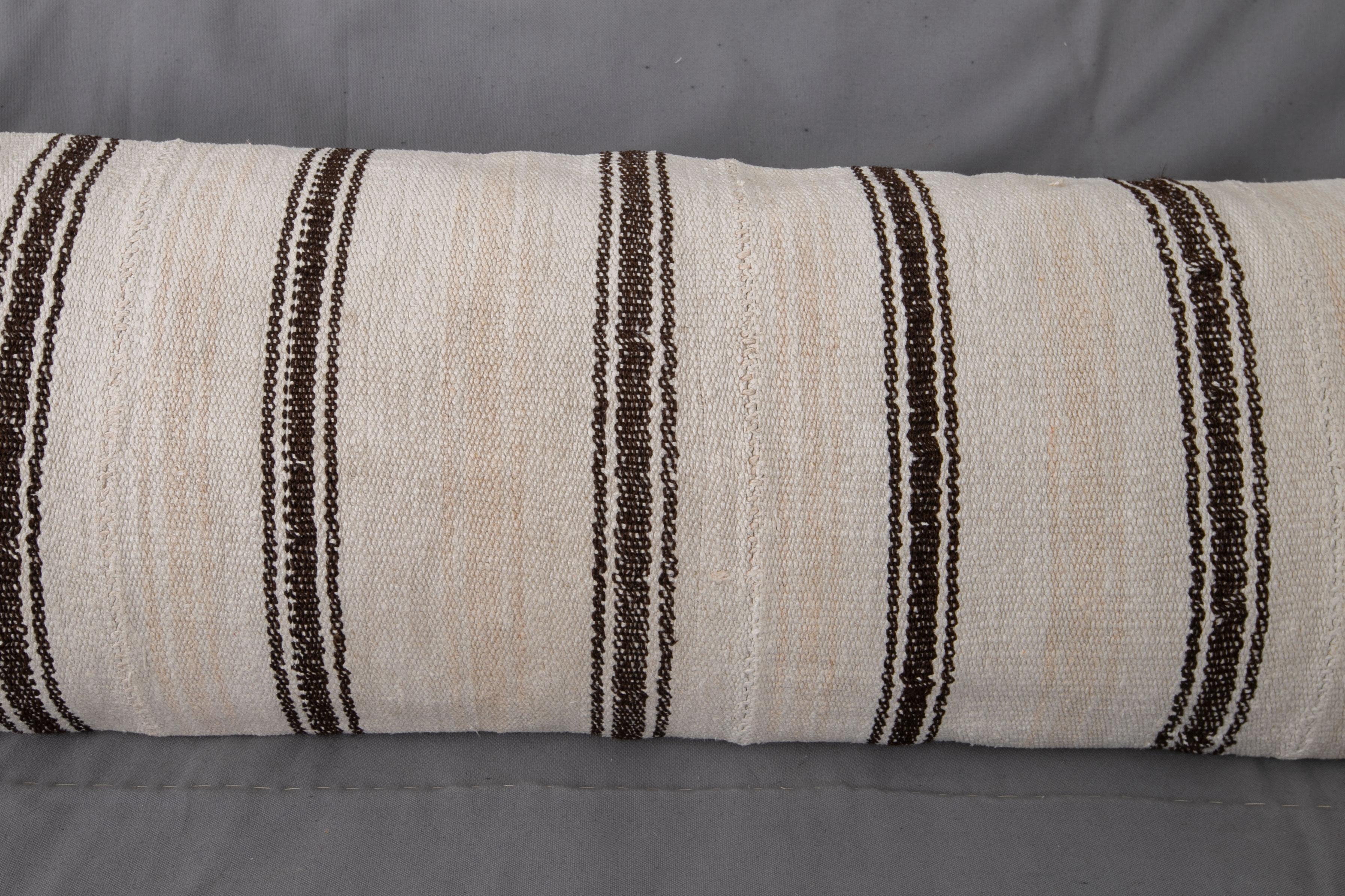 Turkish XXL Lumbar Made from Vintage Anatolian Hemp and Goat Hair Kilims, mid 20th C. For Sale