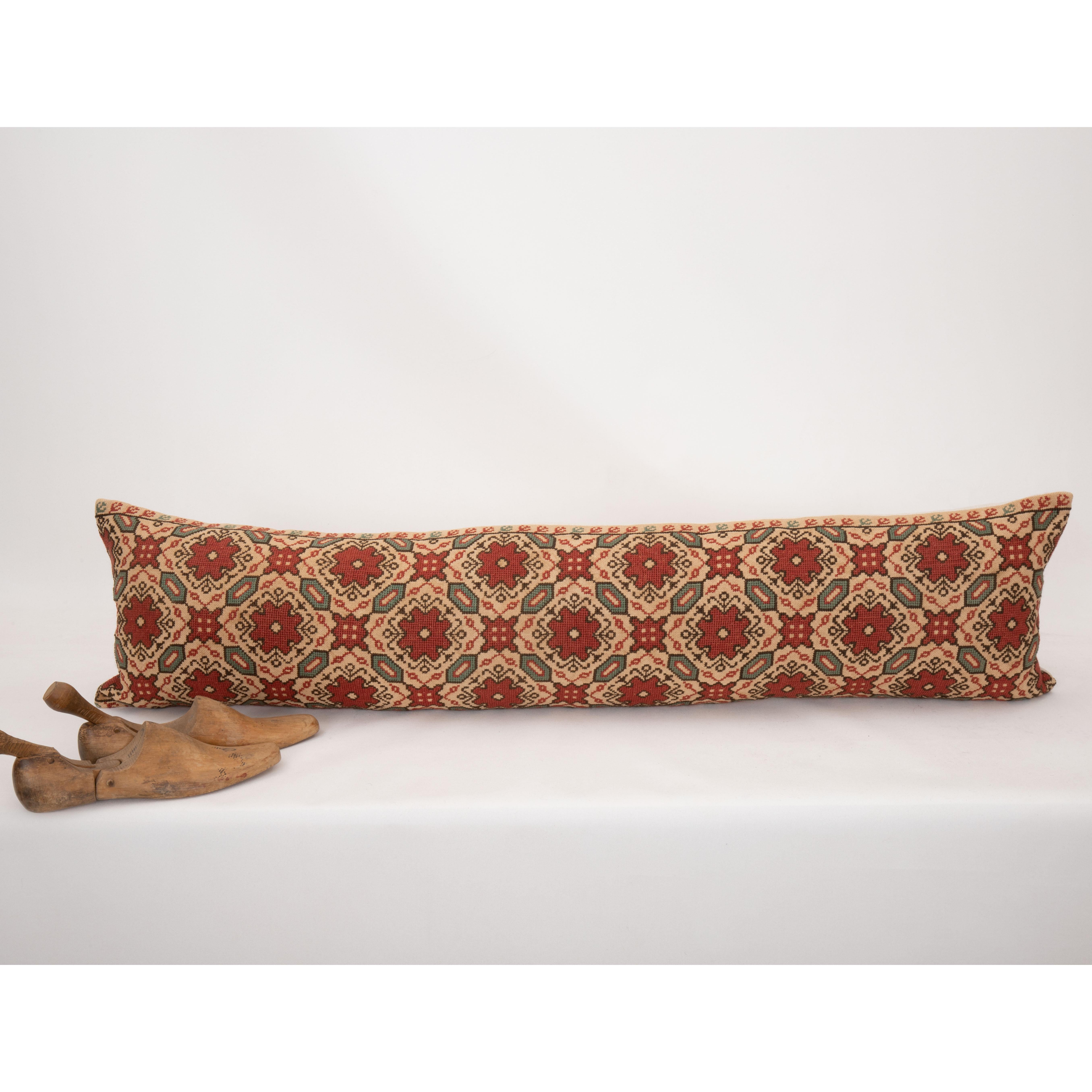 20th Century XXL Lumbar Pillow Case Made from an Eastern European Embroidery, 1900s For Sale
