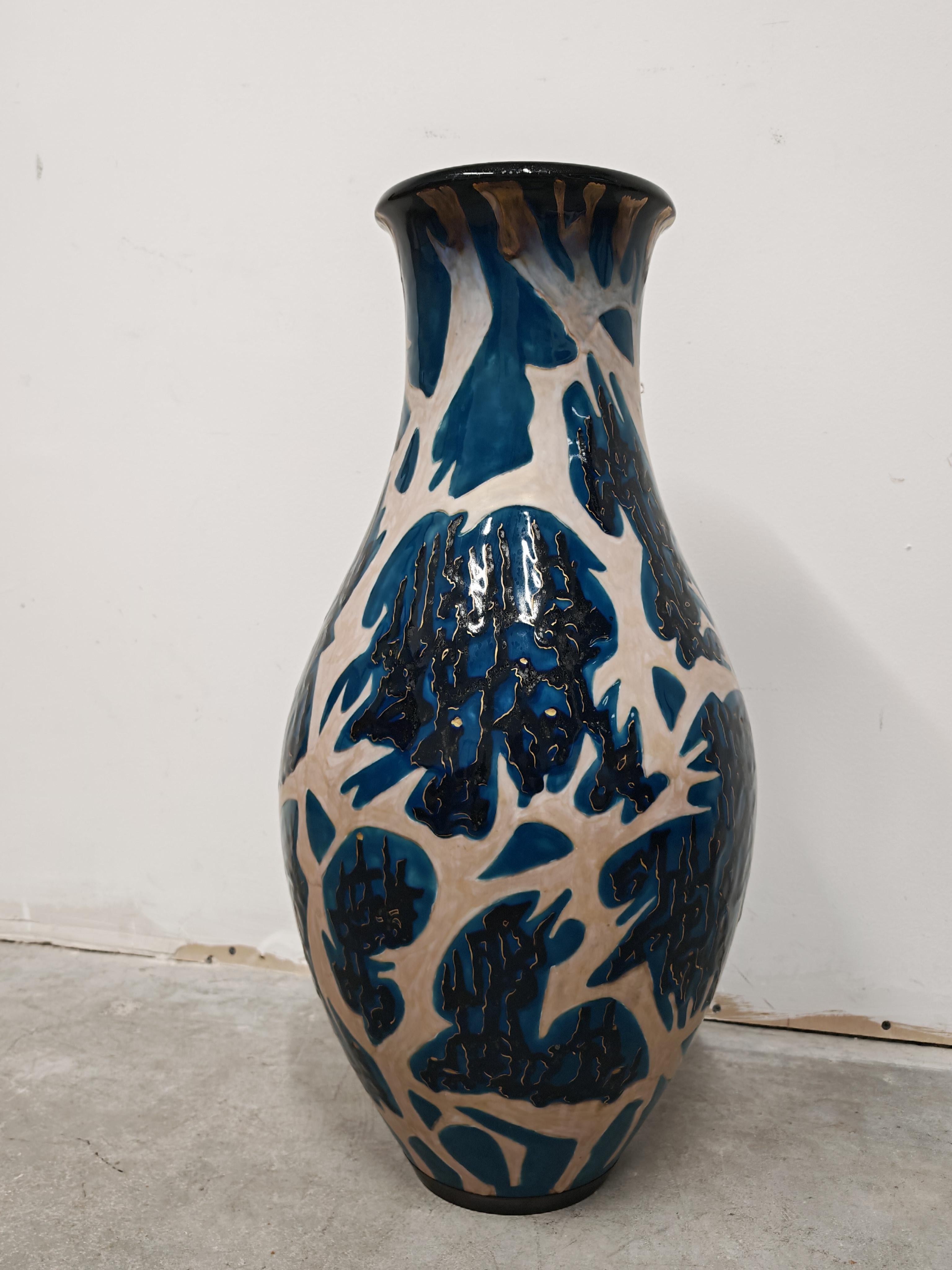 Vase XXL en céramique du milieu du siècle par Mahiedine Boutaleb pour Sèvres, France 1975 en vente 5