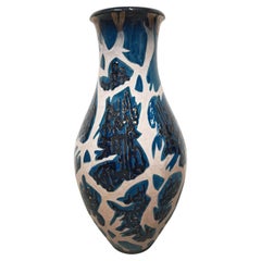 XXL Mid Century Ceramic Vase by Mahiedine Boutaleb for Sevres, France 1975