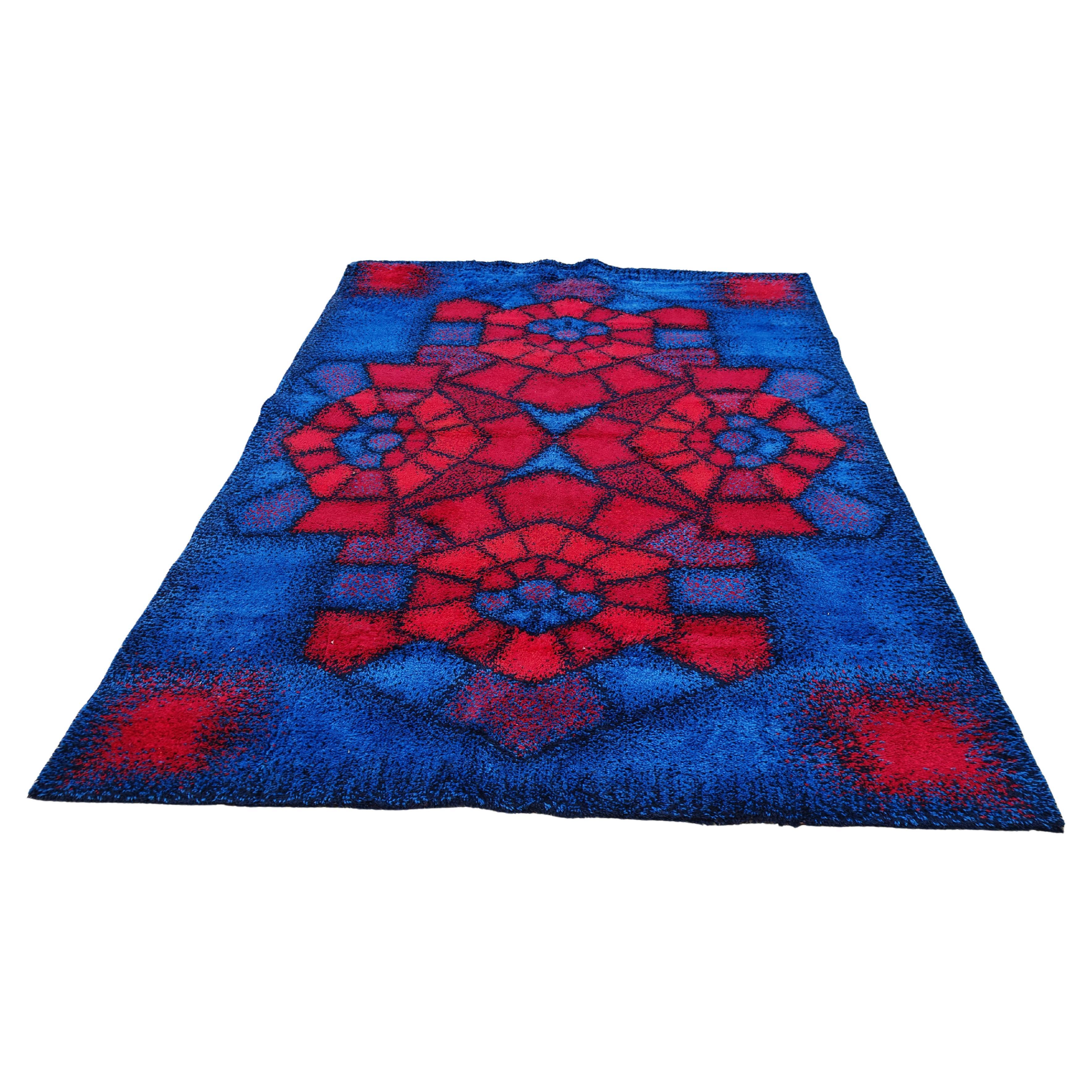 Tappeto XXL Mid Century Modern di Siegel Teppich, Germania Ovest anni
70