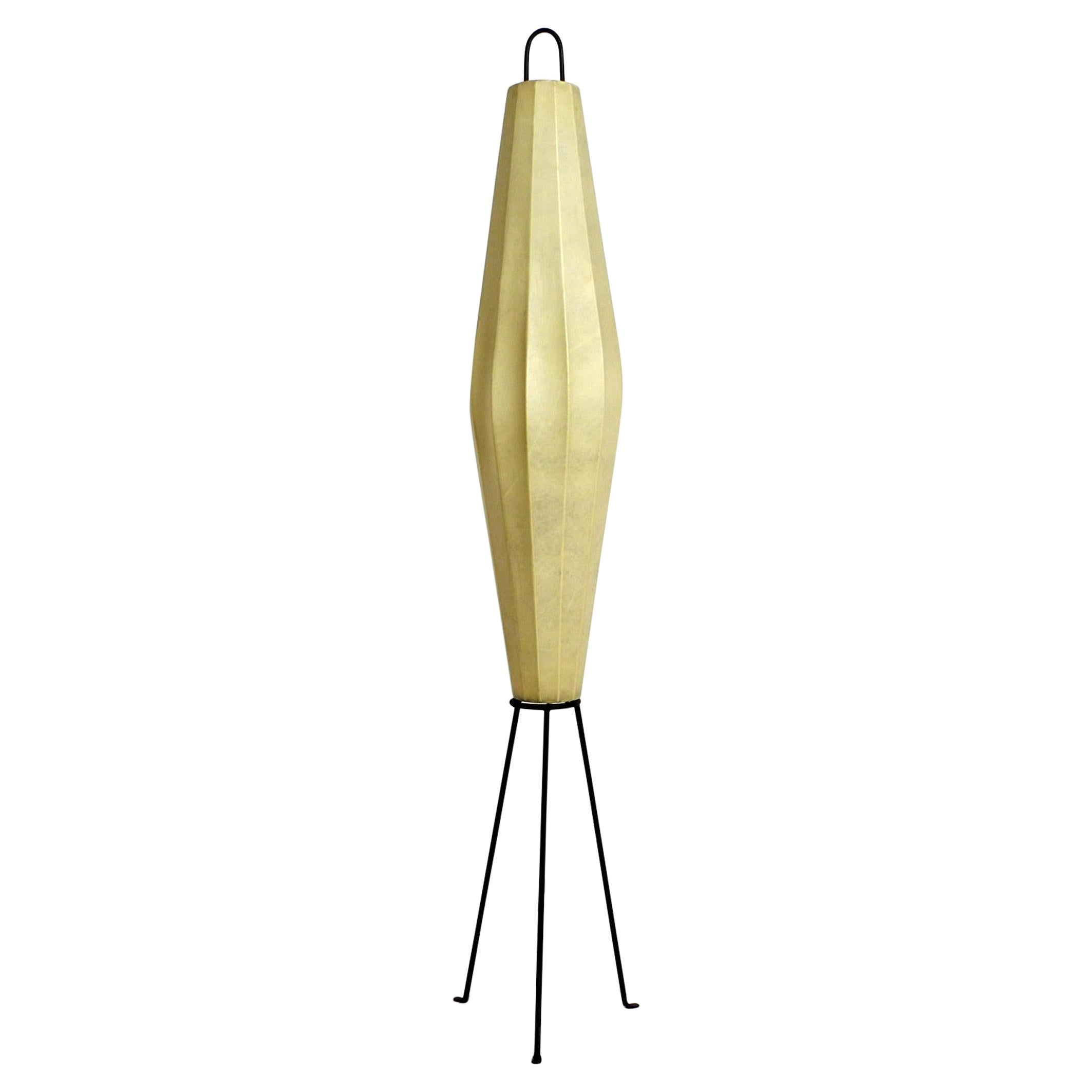 Extra Large Mid-Century Modern Tripod Cocoon Floor Lamp, Vereinigten Werkstätten